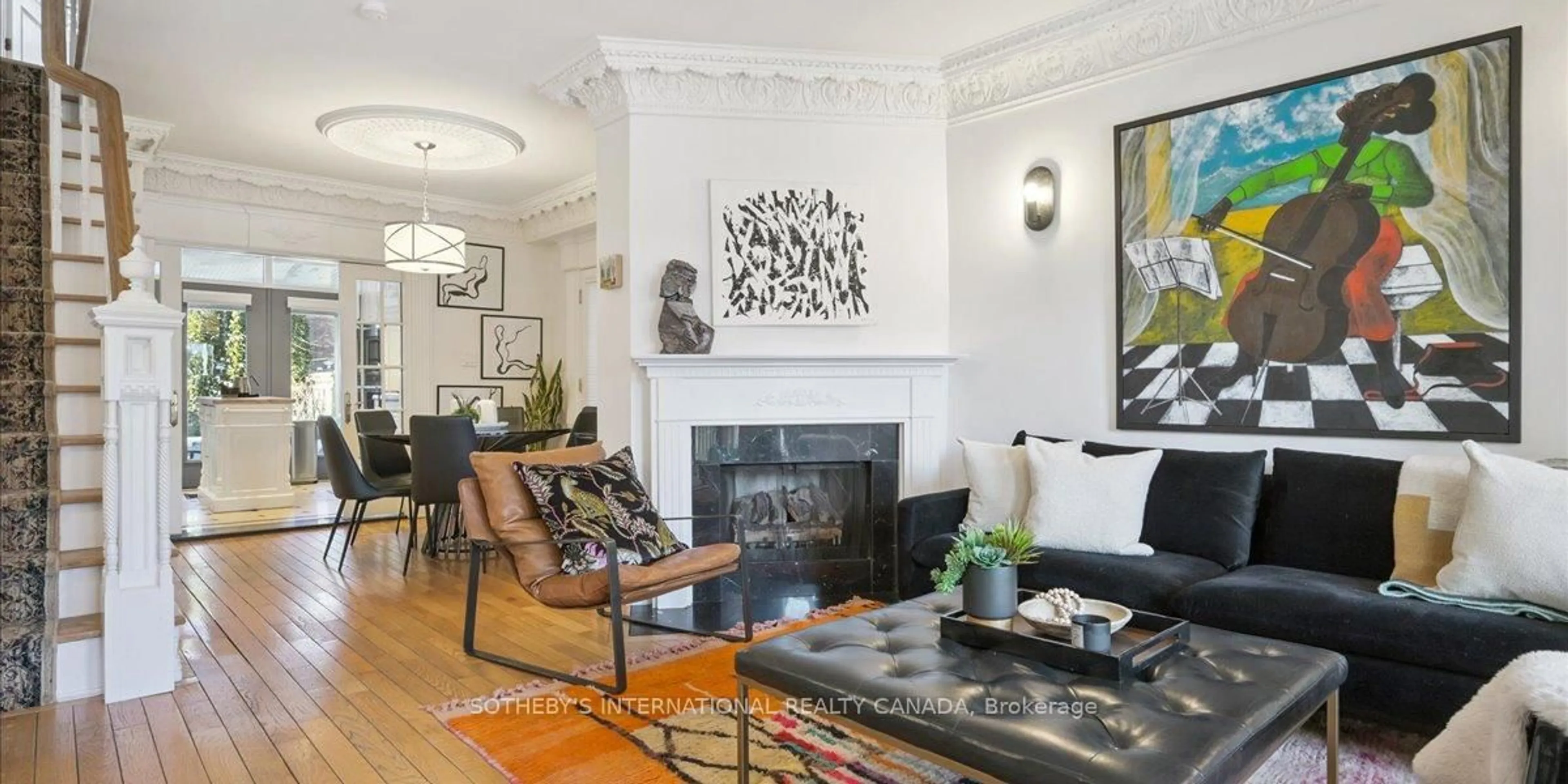 Living room with furniture, unknown for 34 Nasmith Ave, Toronto Ontario M5A 3J3