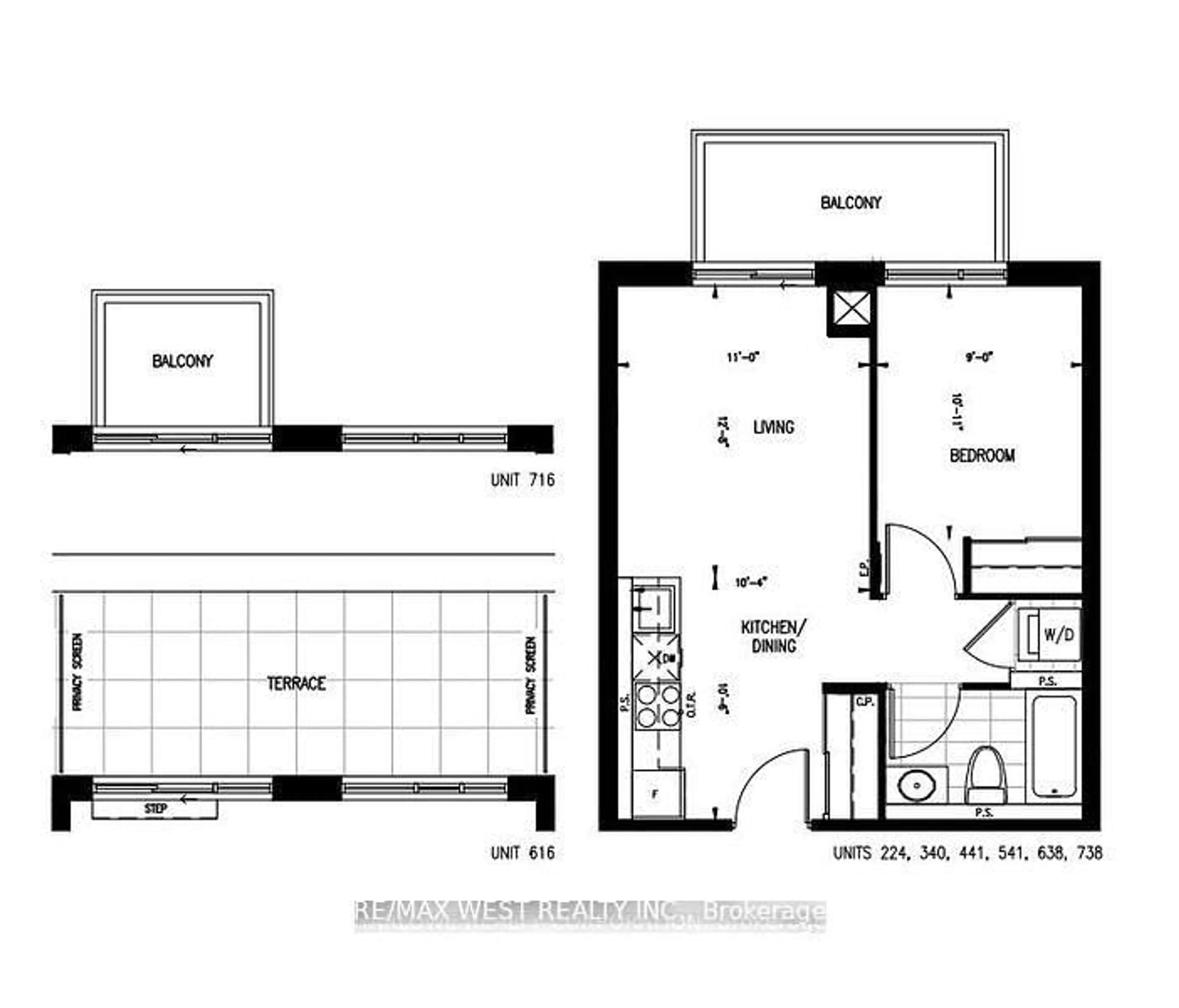 Floor plan for 543 Richmond St #616, Toronto Ontario M5V 0W9