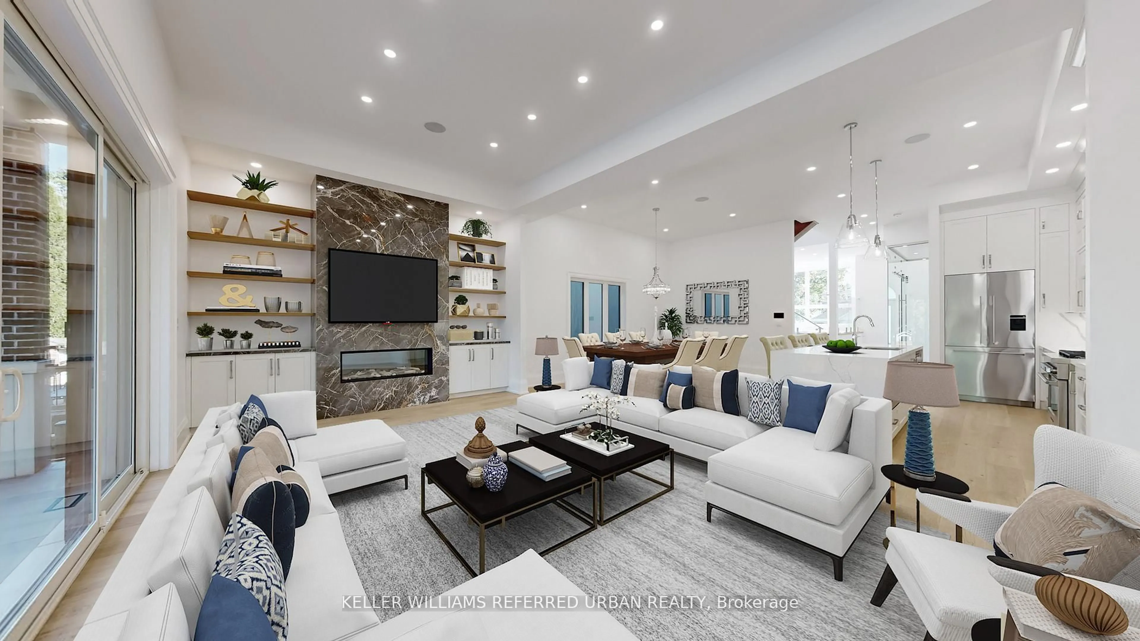 Living room with furniture, ceramic/tile floor for 178 Joicey Blvd, Toronto Ontario M5M 2V2