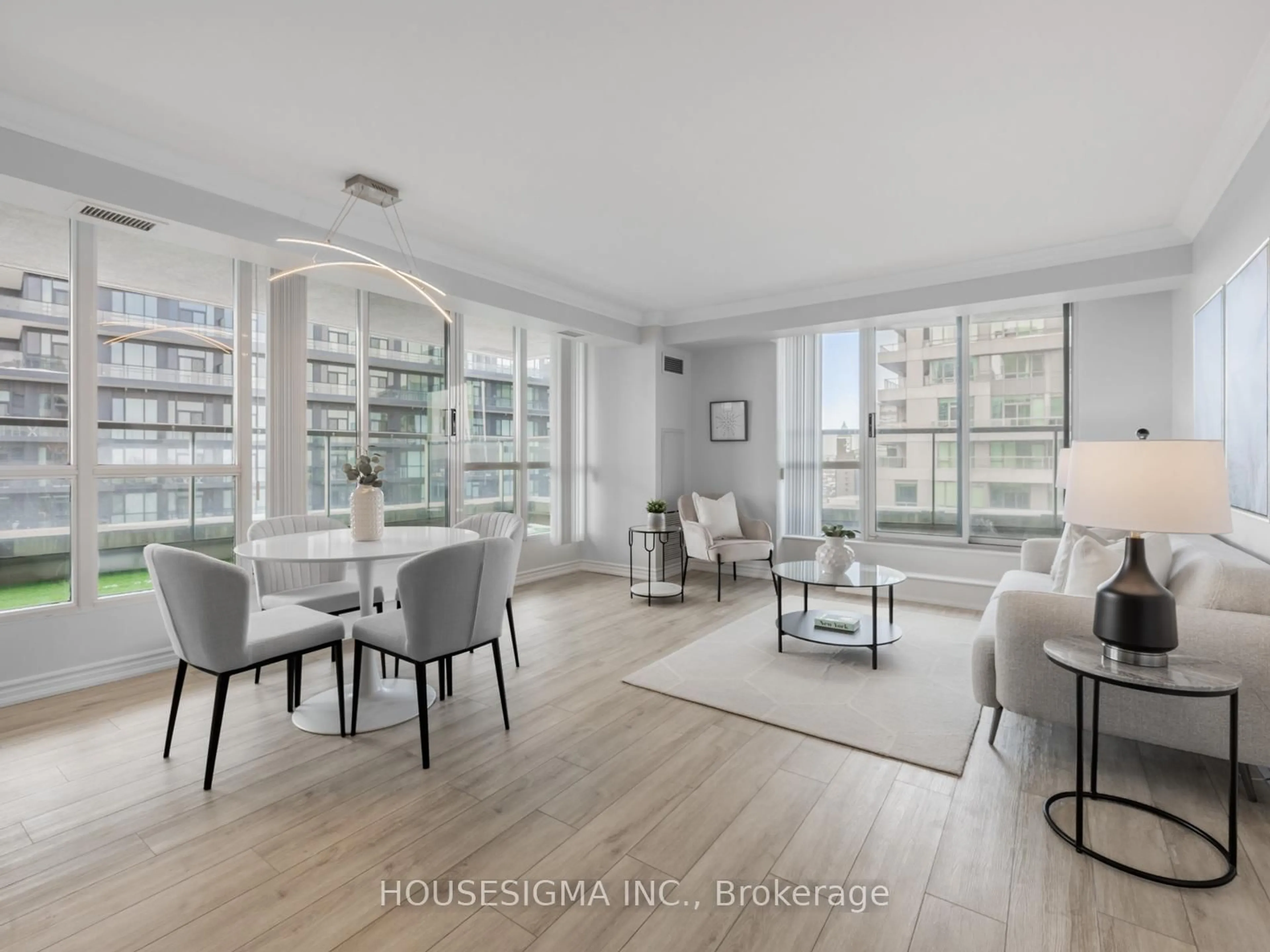 Living room with furniture, unknown for 18 Spring garden Ave #3802, Toronto Ontario M2N 7M2