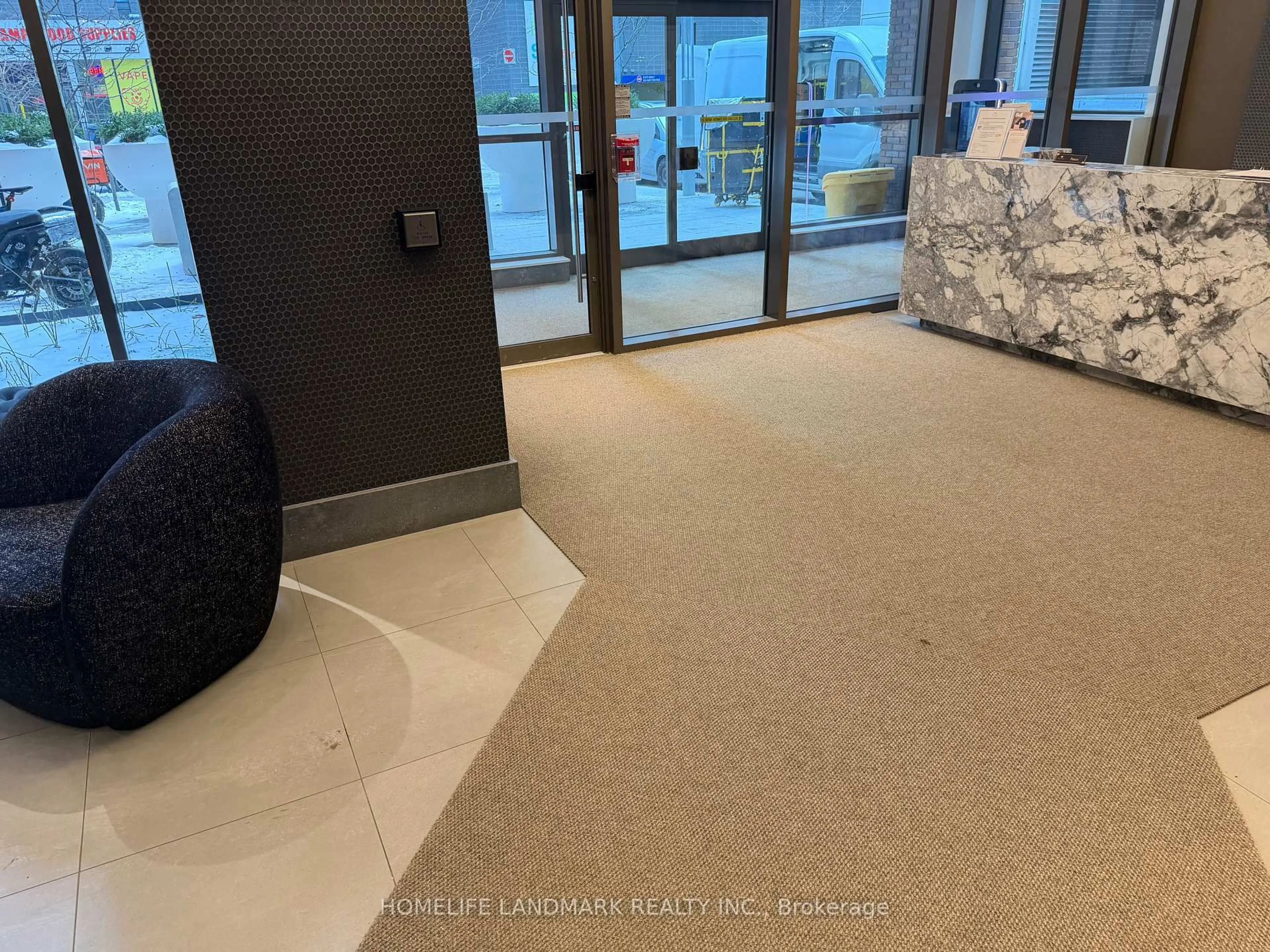 Indoor foyer for 8 Widmer St #1110, Toronto Ontario M5V 0W6