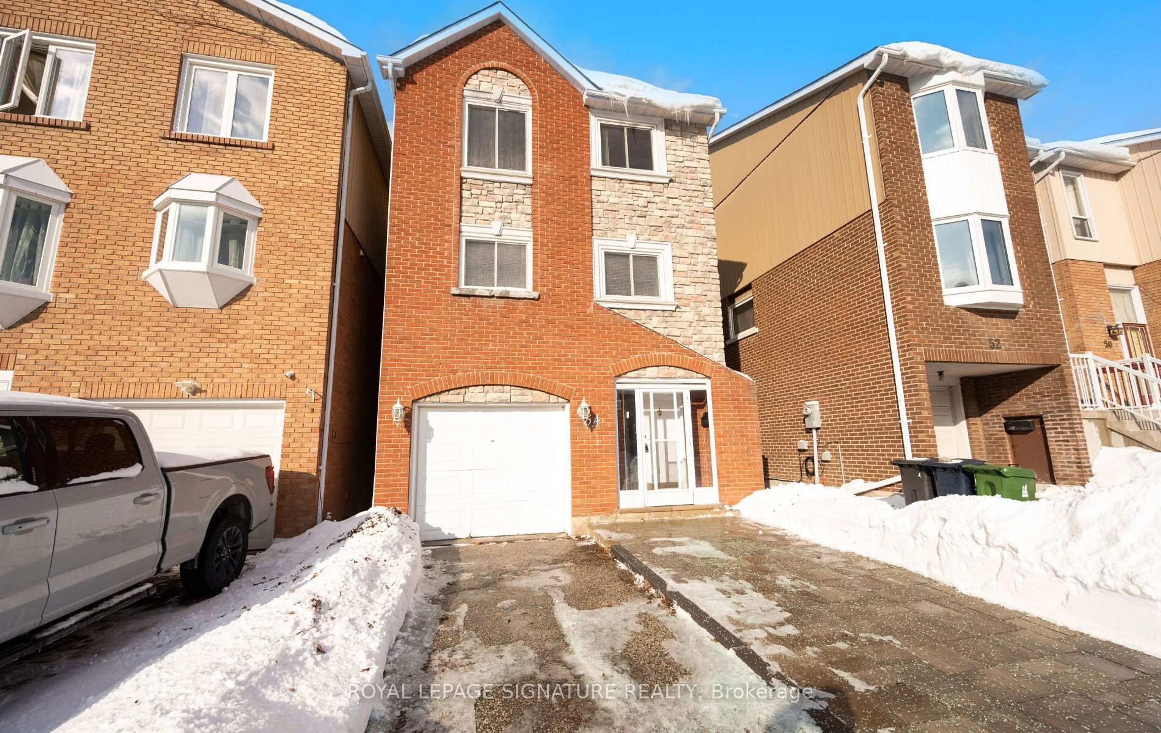 Home with brick exterior material, street for 54 Carnival Crt, Toronto Ontario M2R 3T8