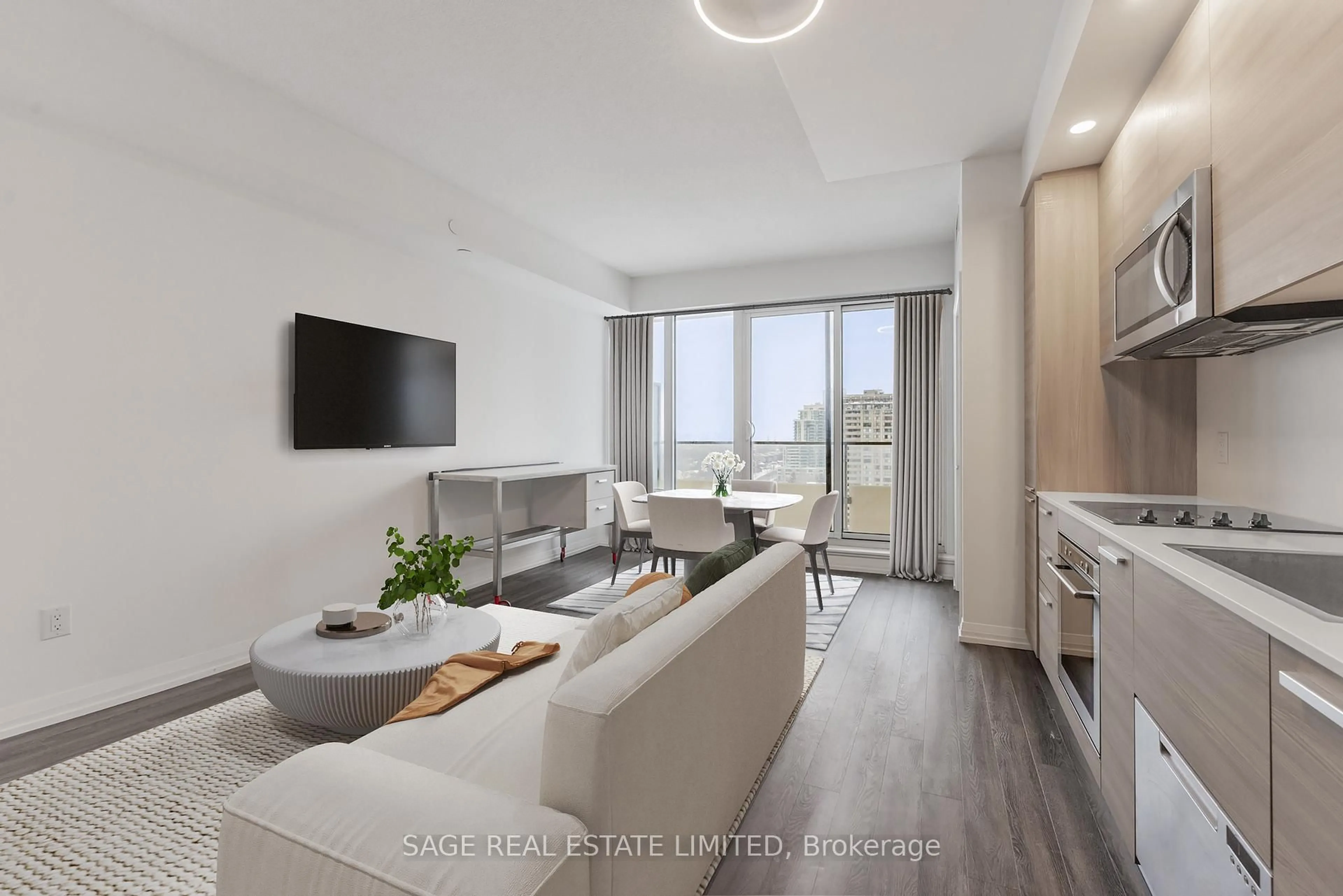 Living room with furniture, unknown for 75 Canterbury Pl #1915, Toronto Ontario M2N 2N1