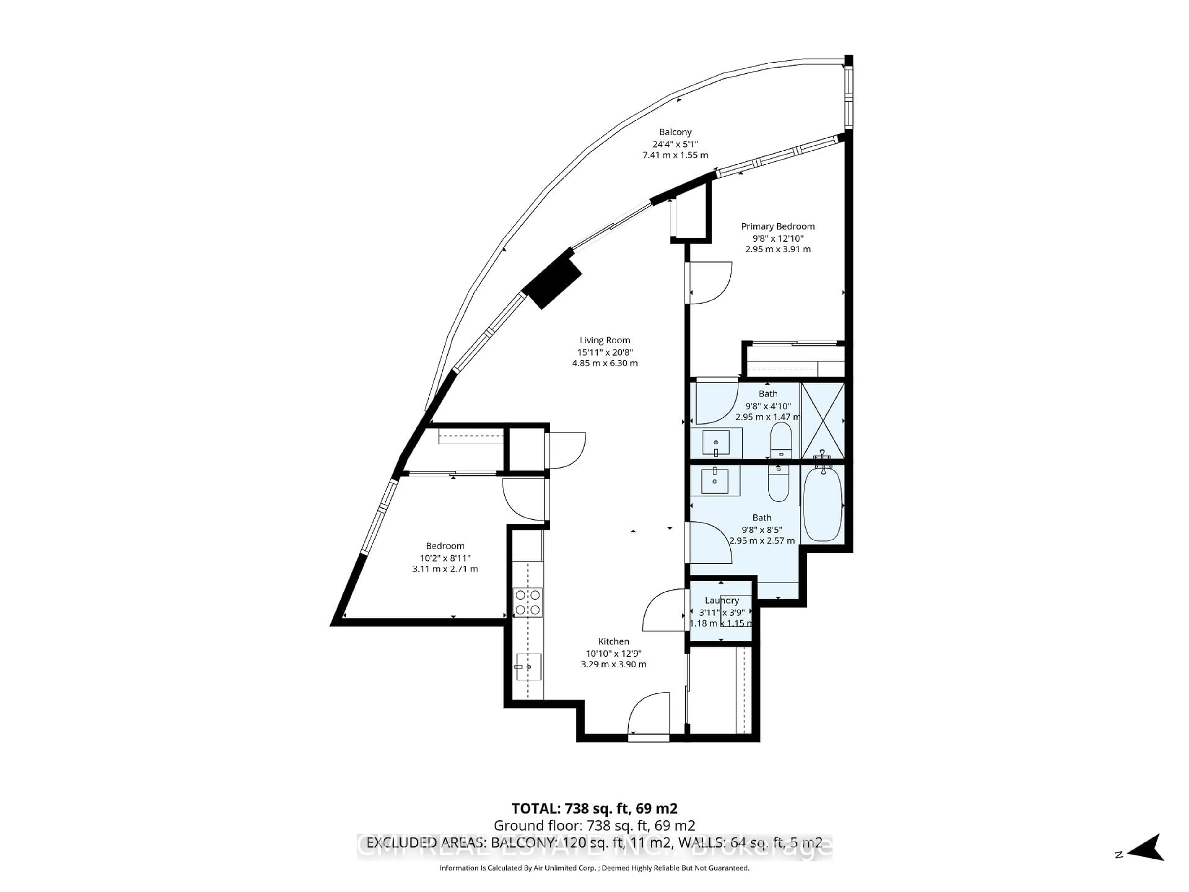 Floor plan for 585 Bloor St #3317, Toronto Ontario M4W 0B3