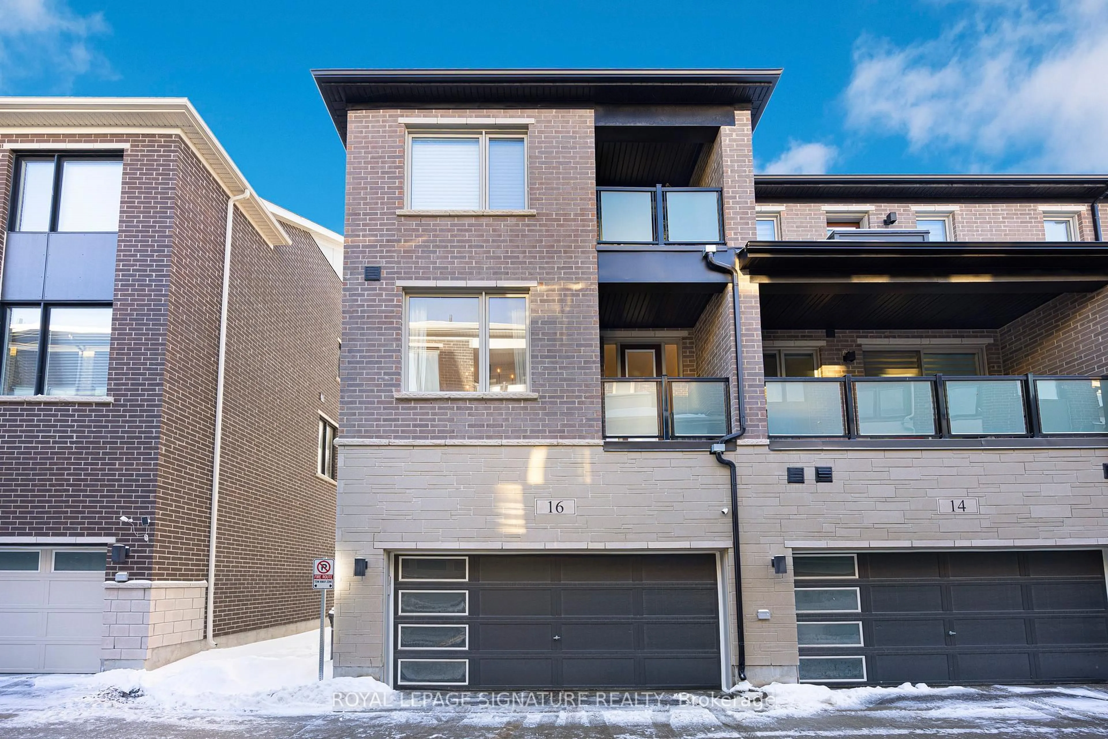 Home with brick exterior material, street for 16 Hollyhock Crt, Toronto Ontario M3B 0B4