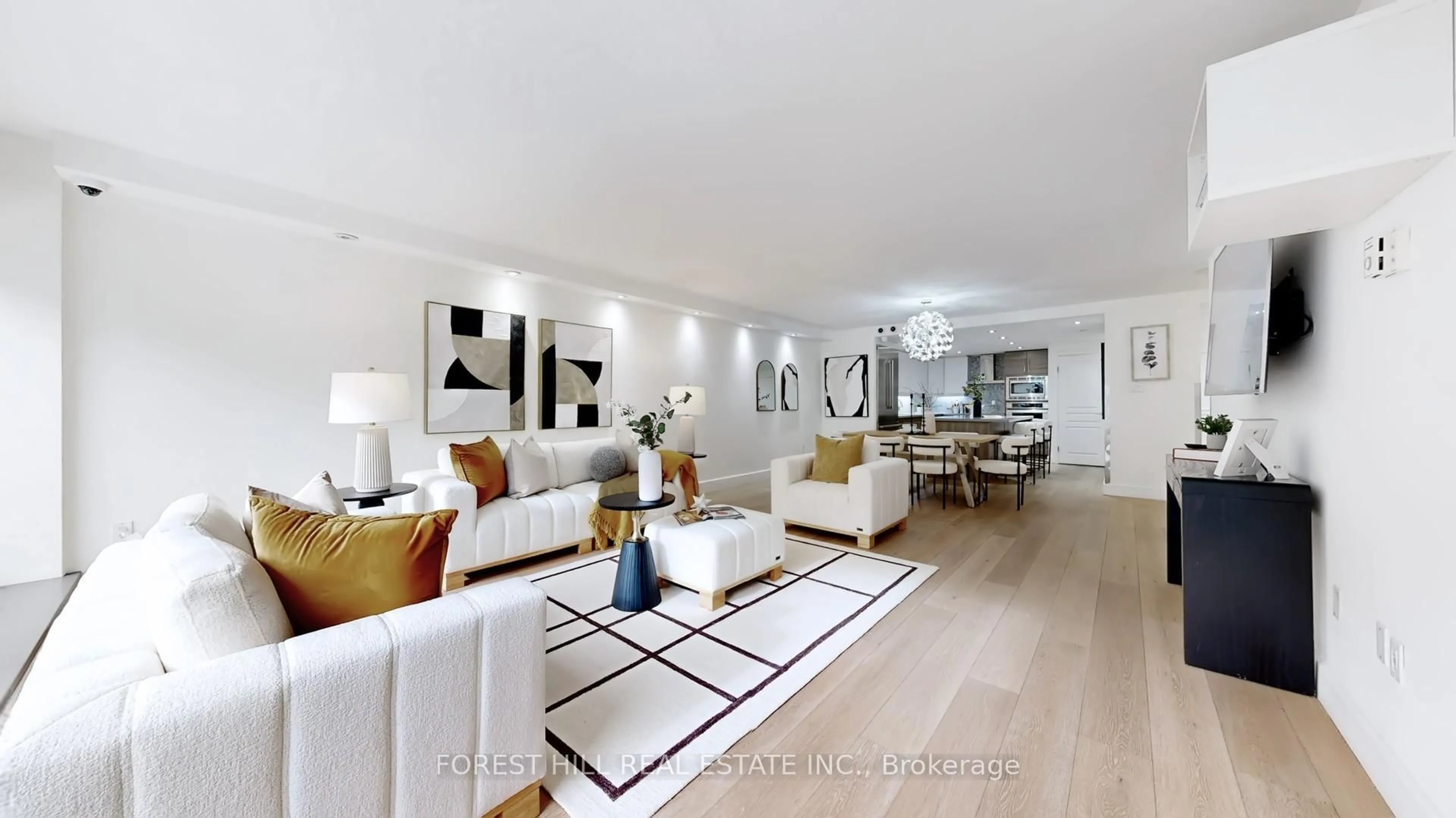 Living room with furniture, unknown for 110 Bloor St #710, Toronto Ontario M5S 2W7