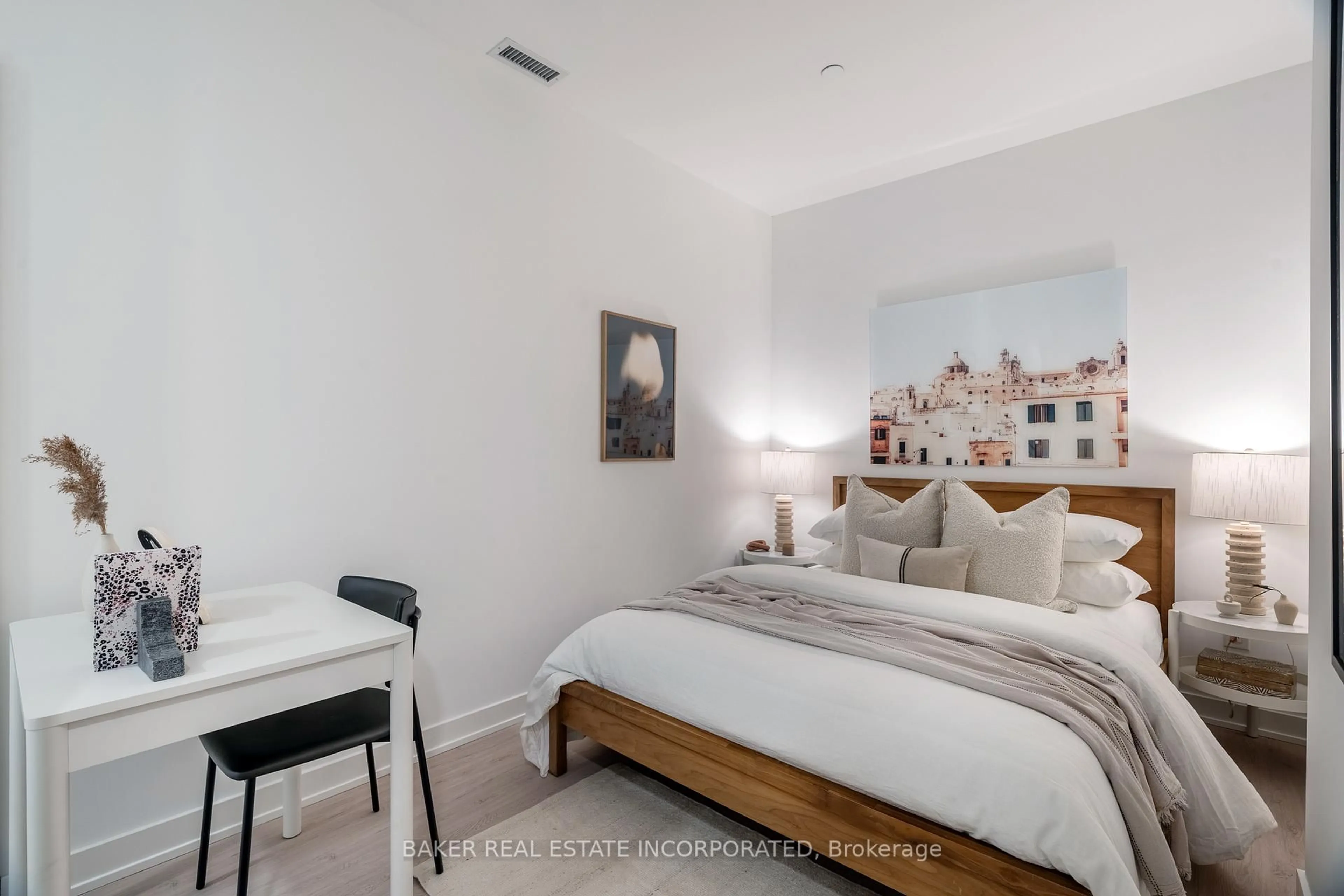 Bedroom with bed, unknown for 65 Mutual St #412, Toronto Ontario M5B 0E5