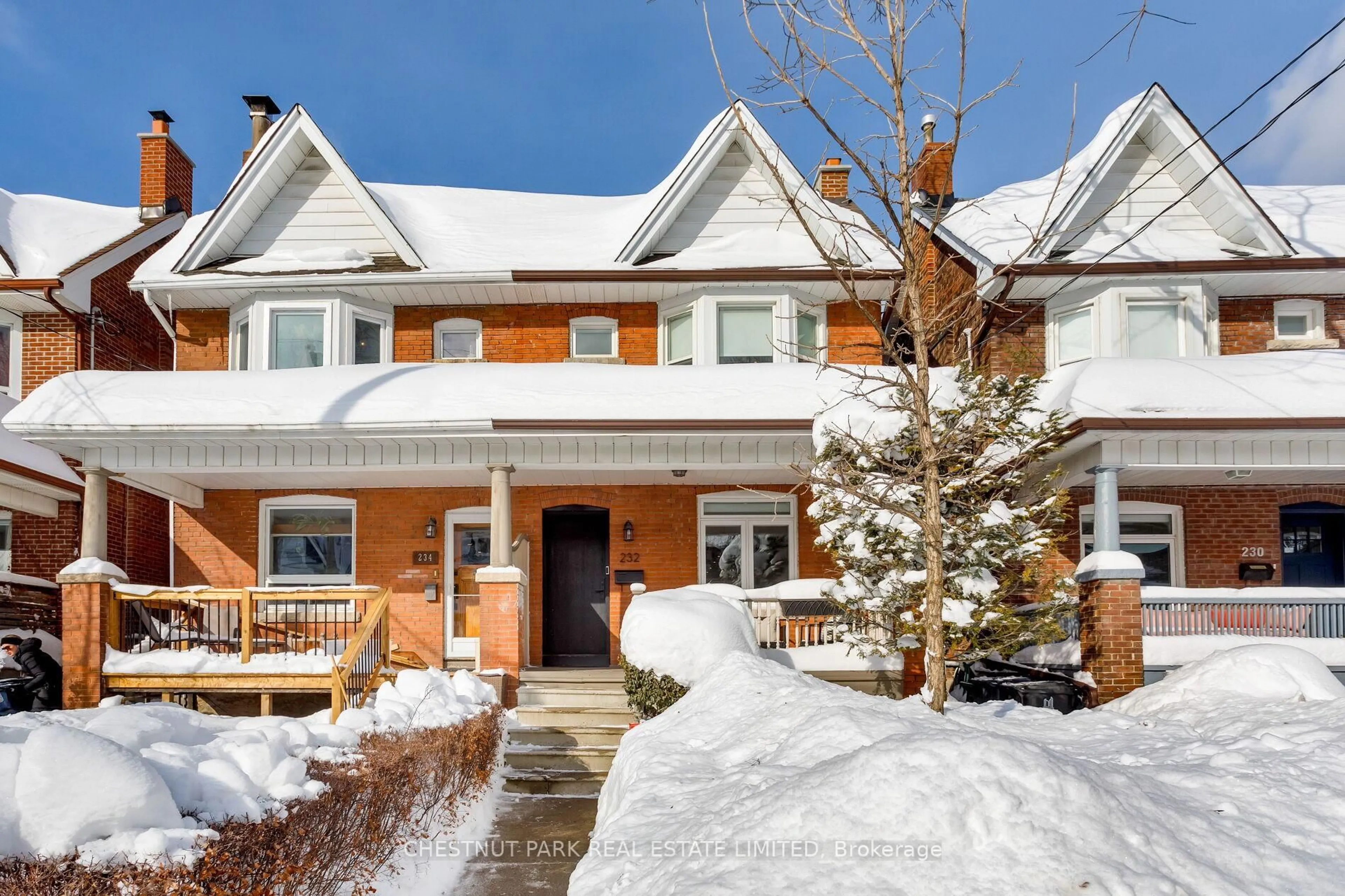 Home with brick exterior material, street for 232 Ashworth Ave, Toronto Ontario M6G 2A7