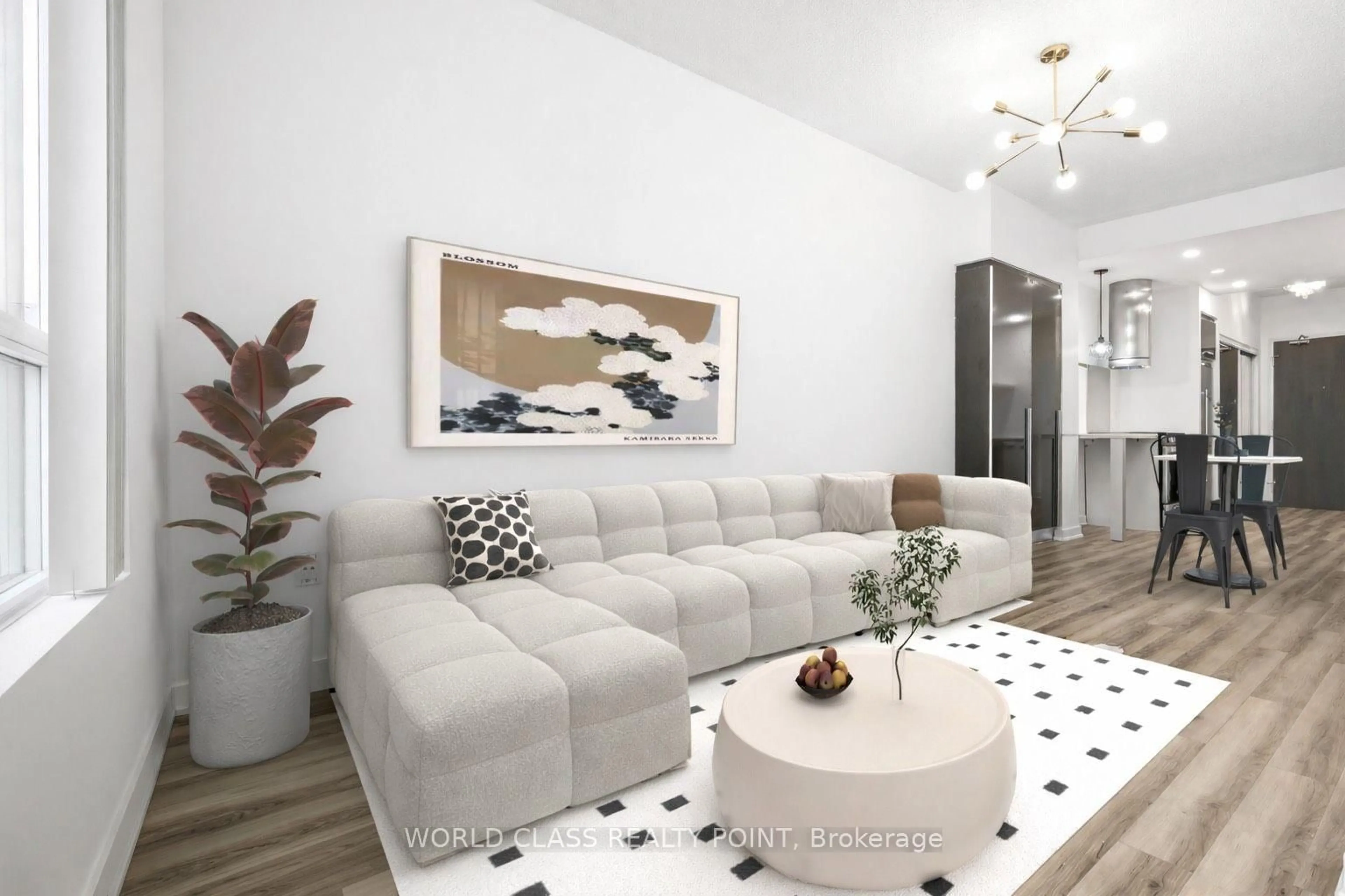 Living room with furniture, unknown for 38 Dan Leckie Way #516, Toronto Ontario M5V 2V6