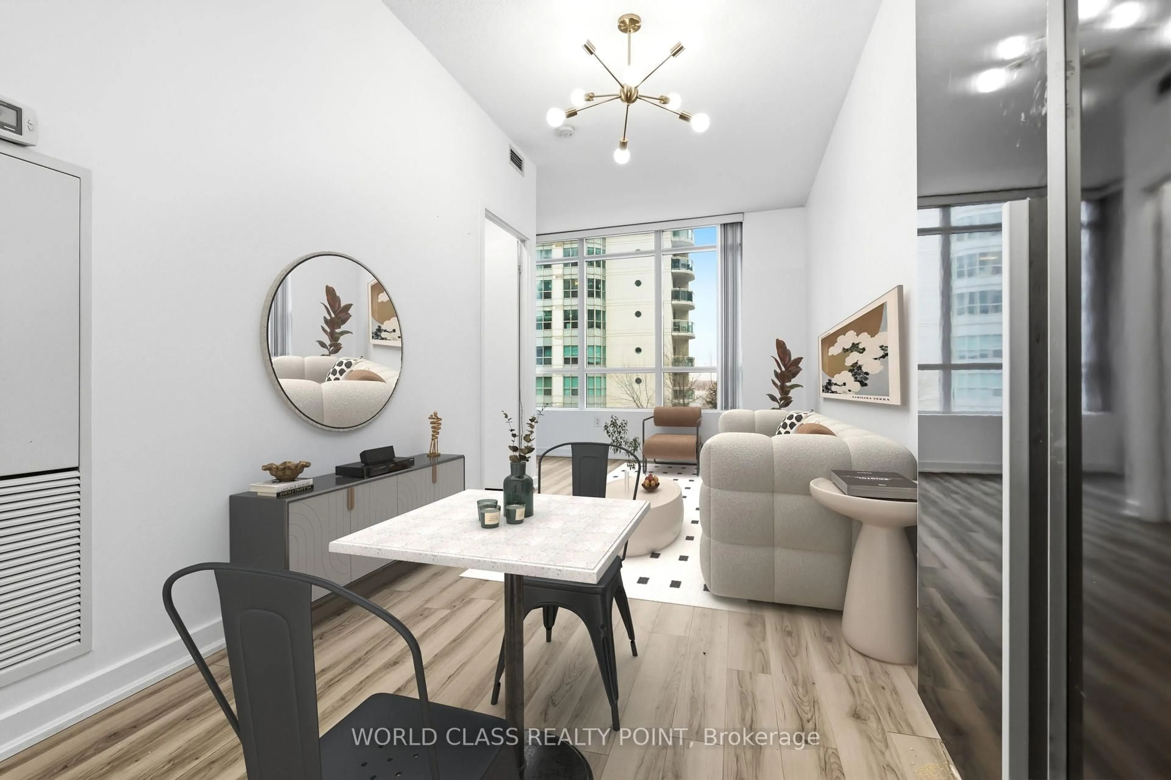 Living room with furniture, unknown for 38 Dan Leckie Way #516, Toronto Ontario M5V 2V6