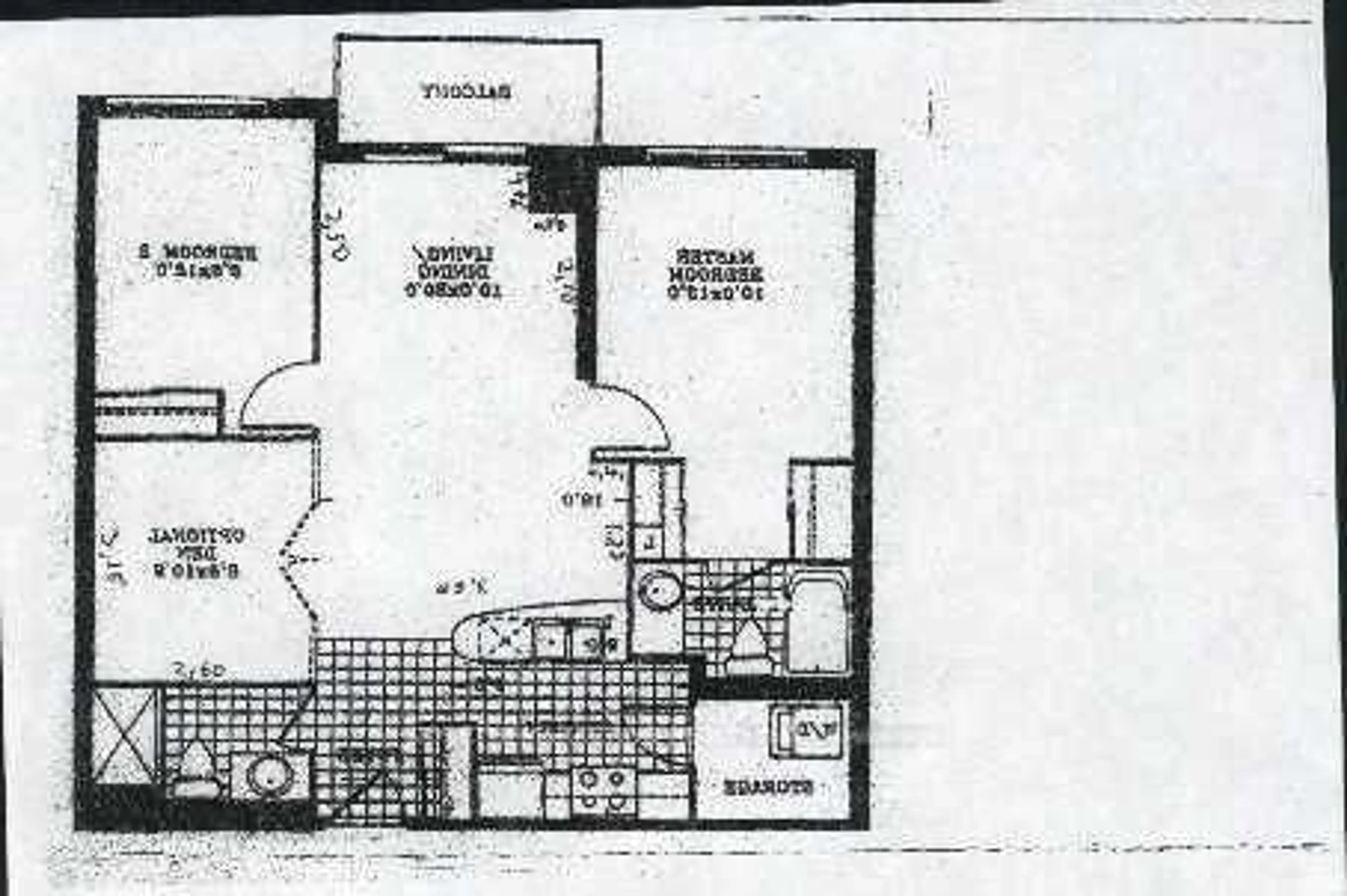 Floor plan for 1720 Eglinton Ave #101, Toronto Ontario M4A 1J7