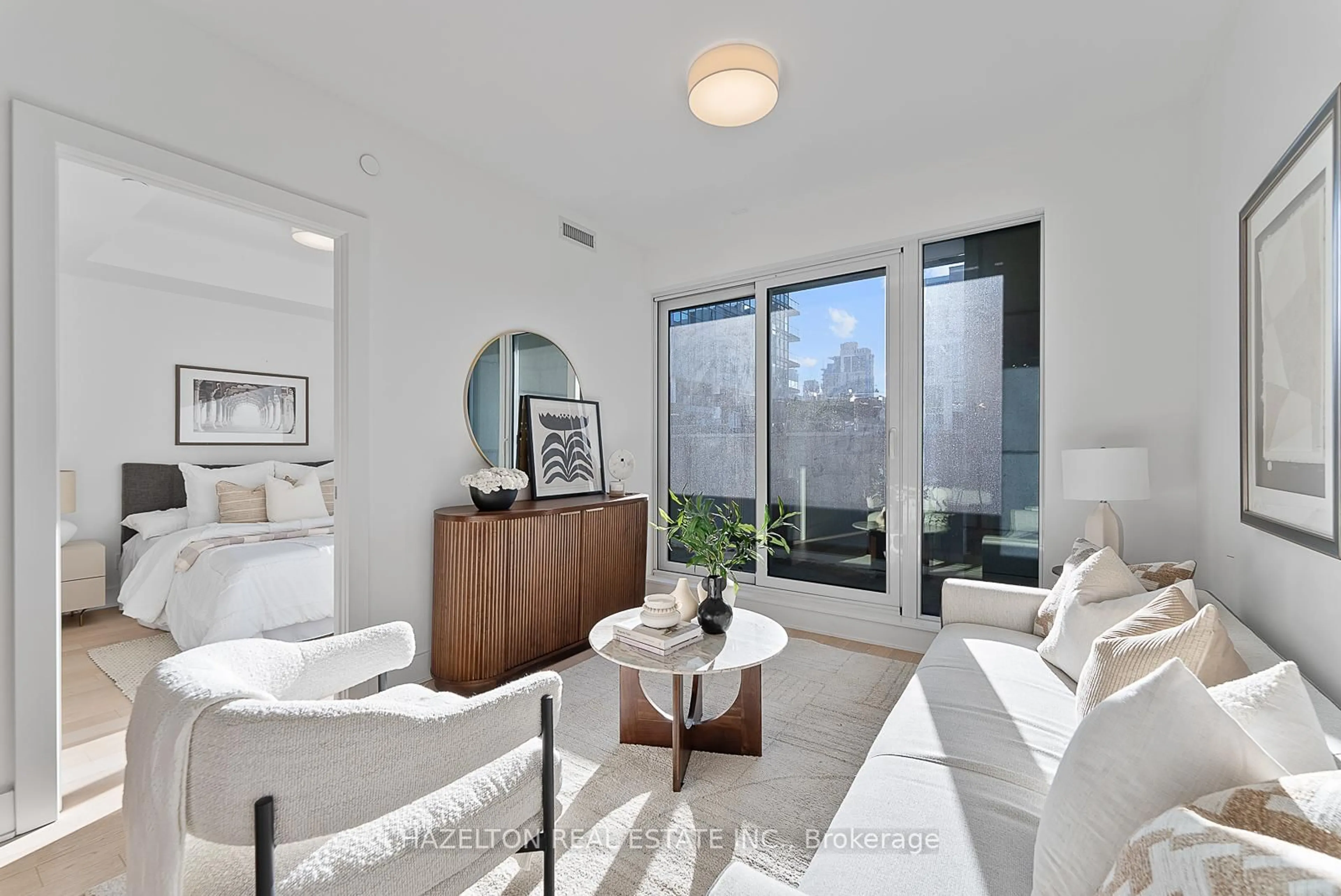 Living room with furniture, unknown for 128 Pears Ave #302, Toronto Ontario M5R 0A9