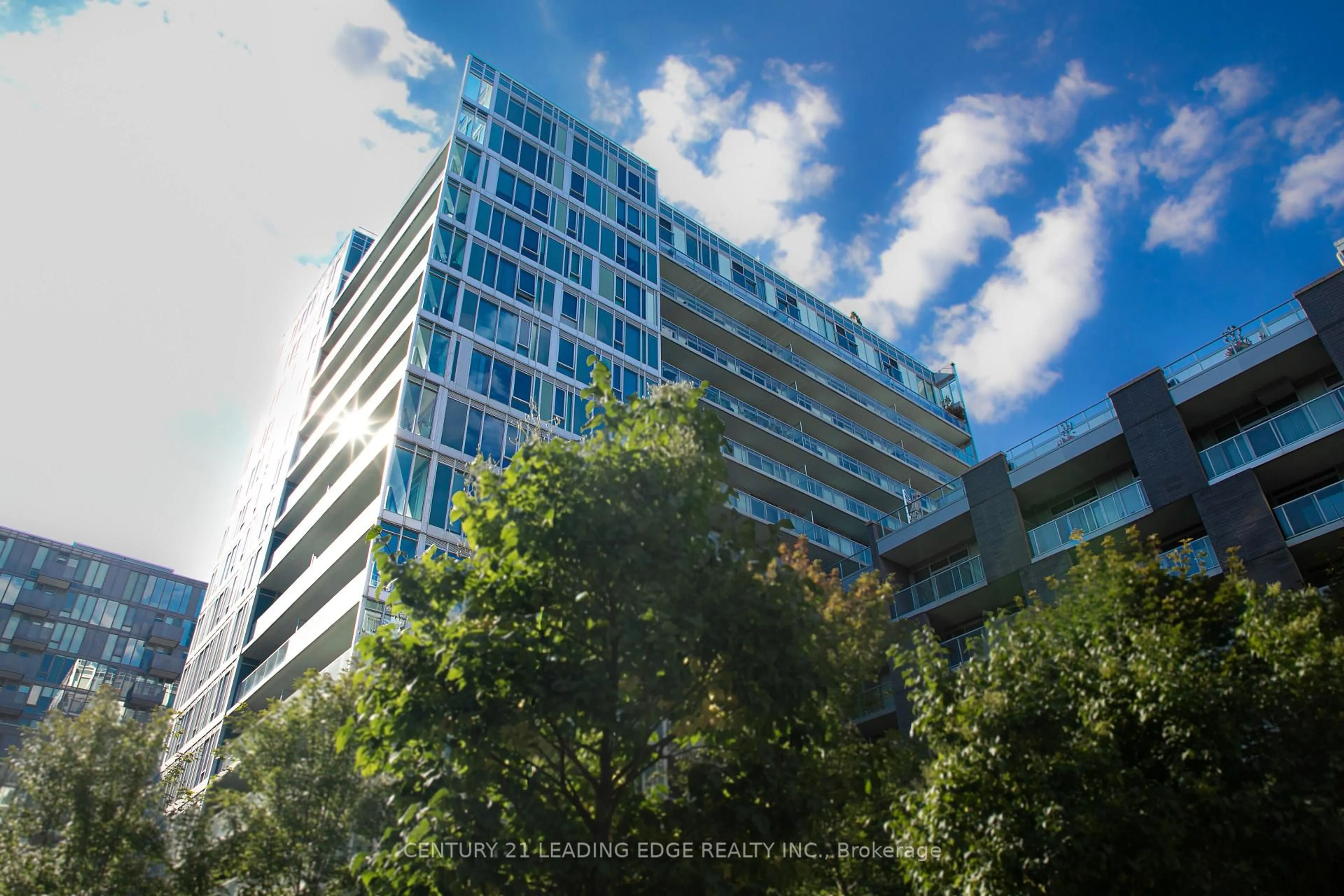 A pic from outside/outdoor area/front of a property/back of a property/a pic from drone, building for 565 Wilson Ave #1109W, Toronto Ontario M3H 0C6