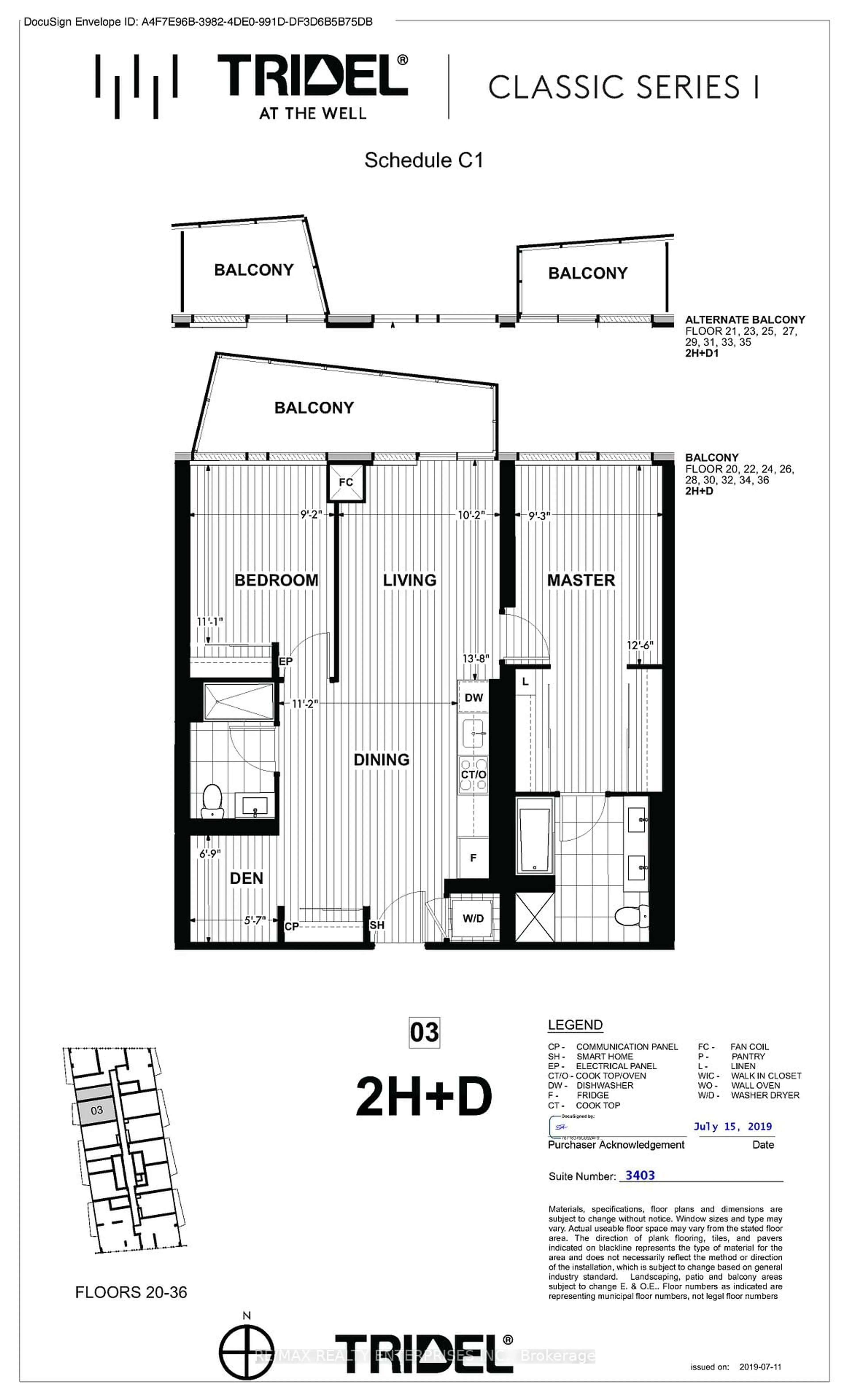 Floor plan for 470 FRONT St #3403, Toronto Ontario M5V 0V6