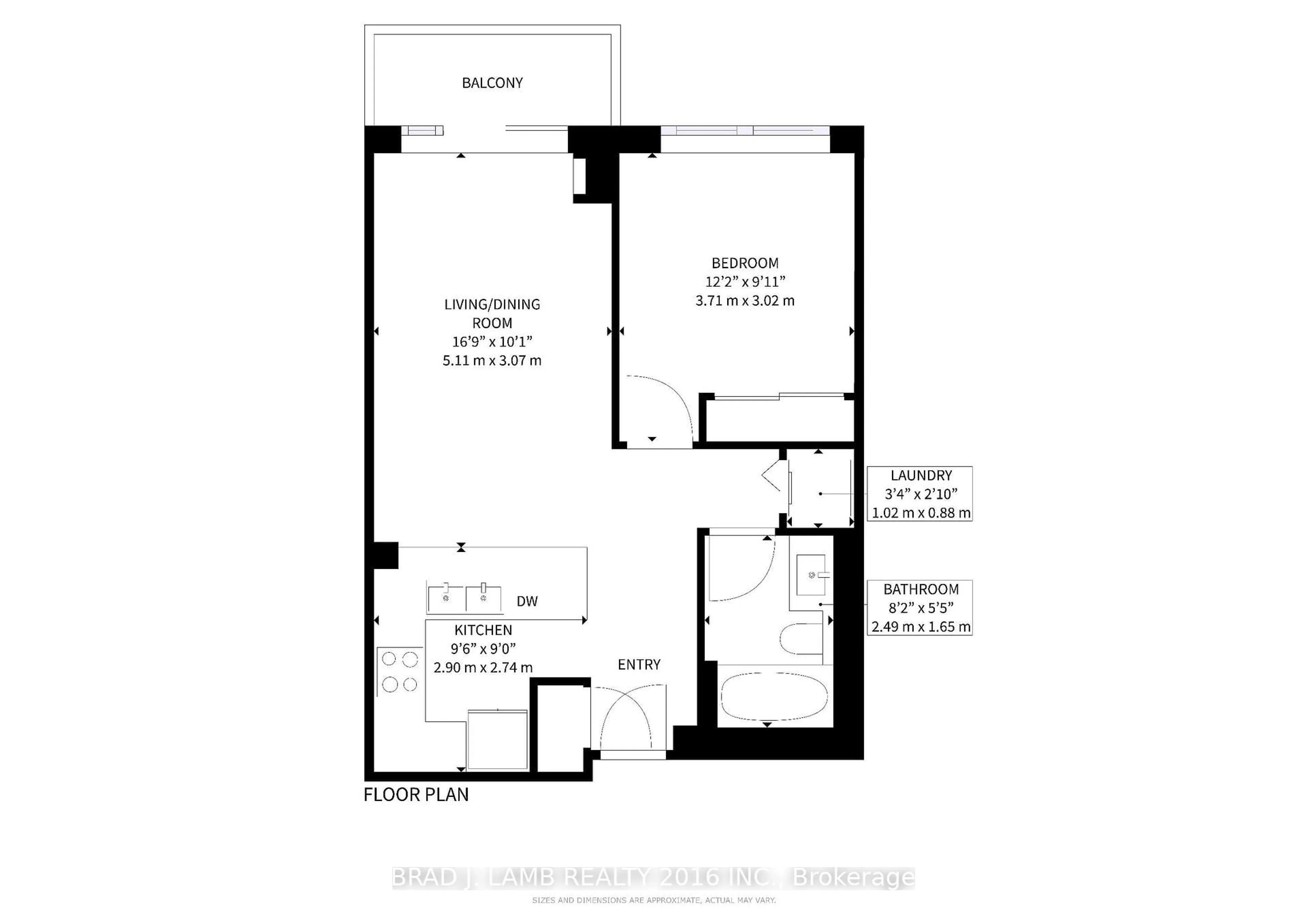 Floor plan for 245 Davisville Ave #302, Toronto Ontario M4S 3H4