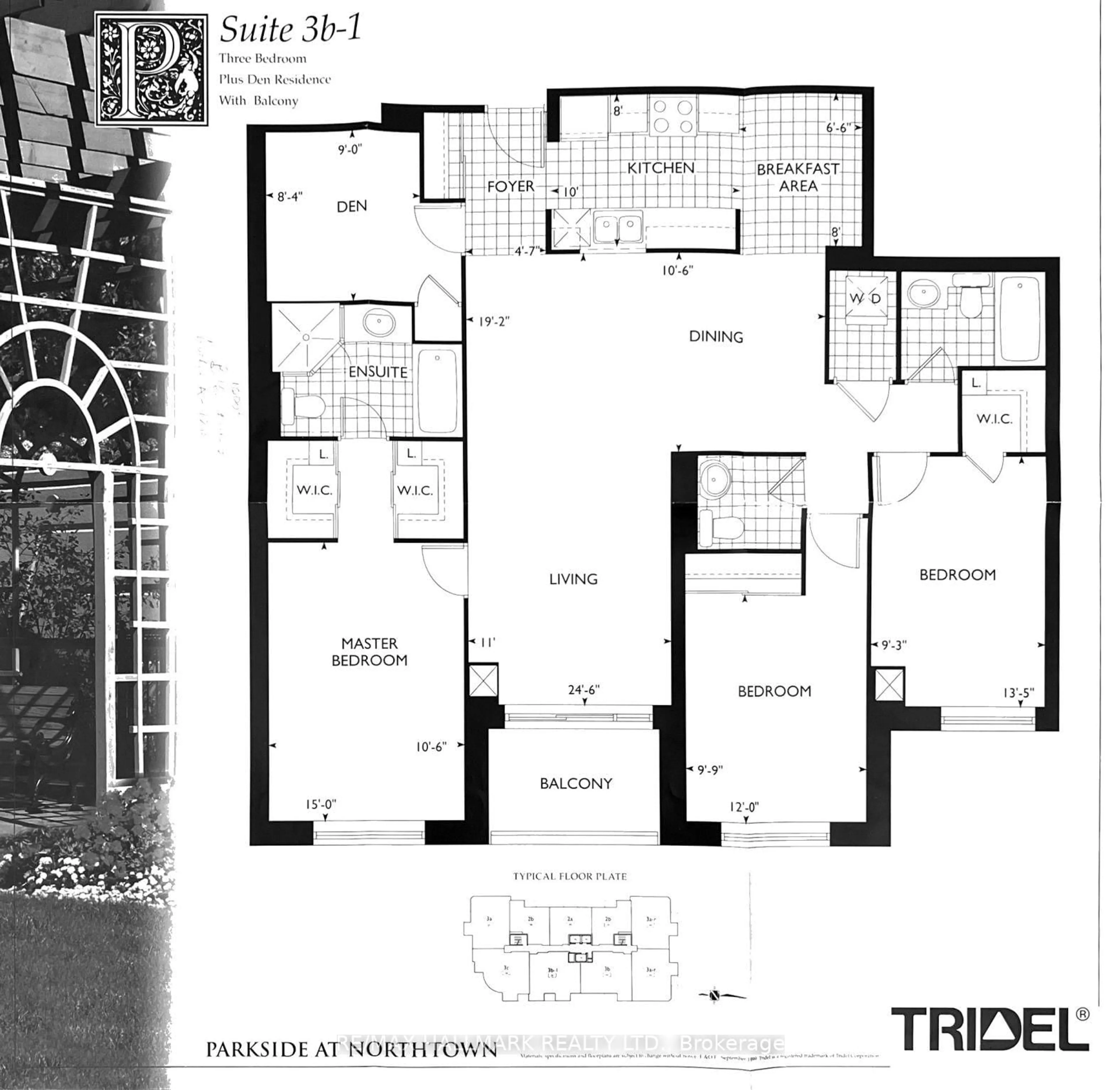 Floor plan for 880 Grandview Way #705, Toronto Ontario M2N 7B2