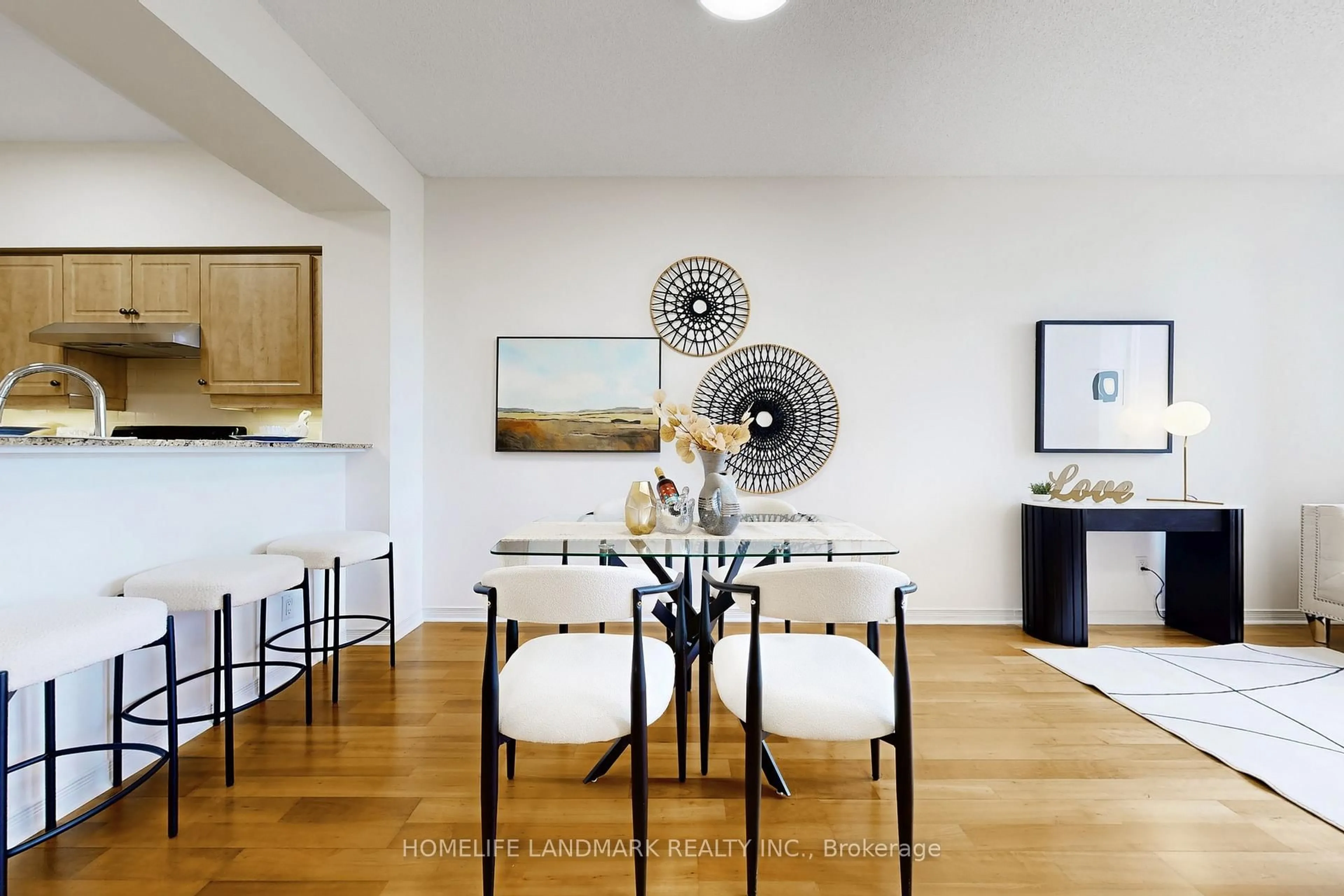 Dining room, wood/laminate floor for 451 Rosewell Ave #404, Toronto Ontario M4R 2H8