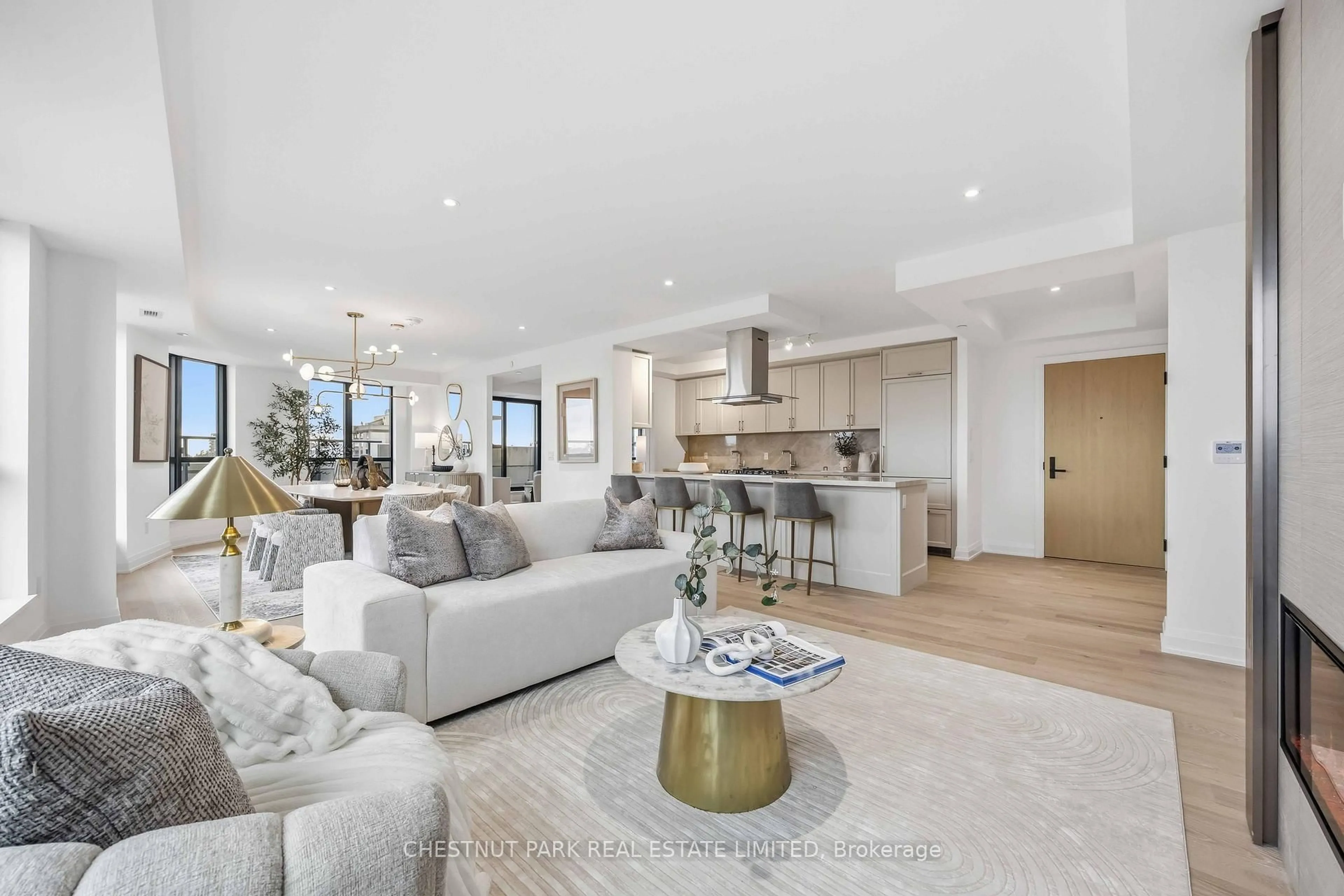 Living room with furniture, unknown for 505 Glencairn Ave #409, Toronto Ontario M6B 0B2