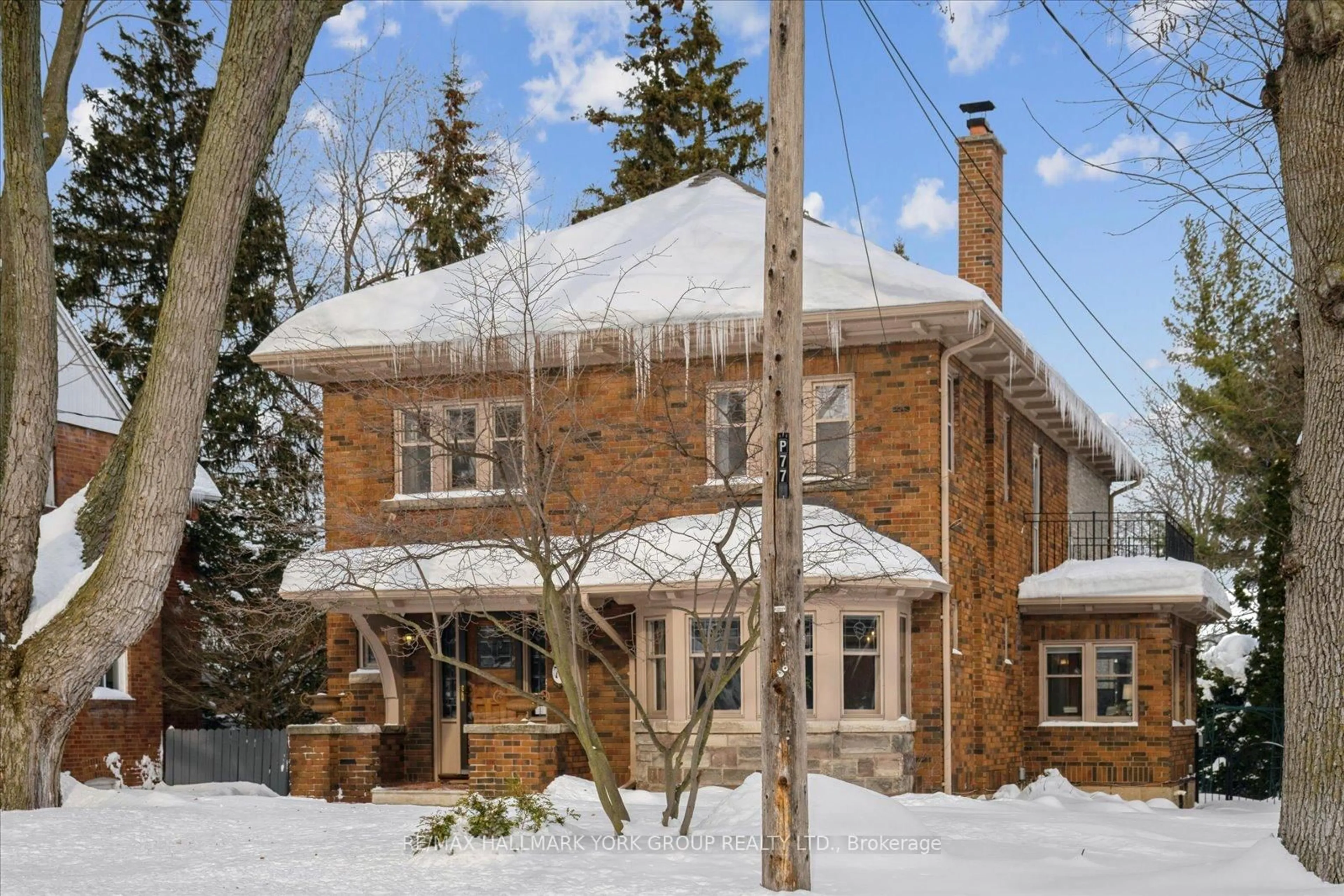 Home with brick exterior material, street for 77 Joicey Blvd, Toronto Ontario M5M 2T4