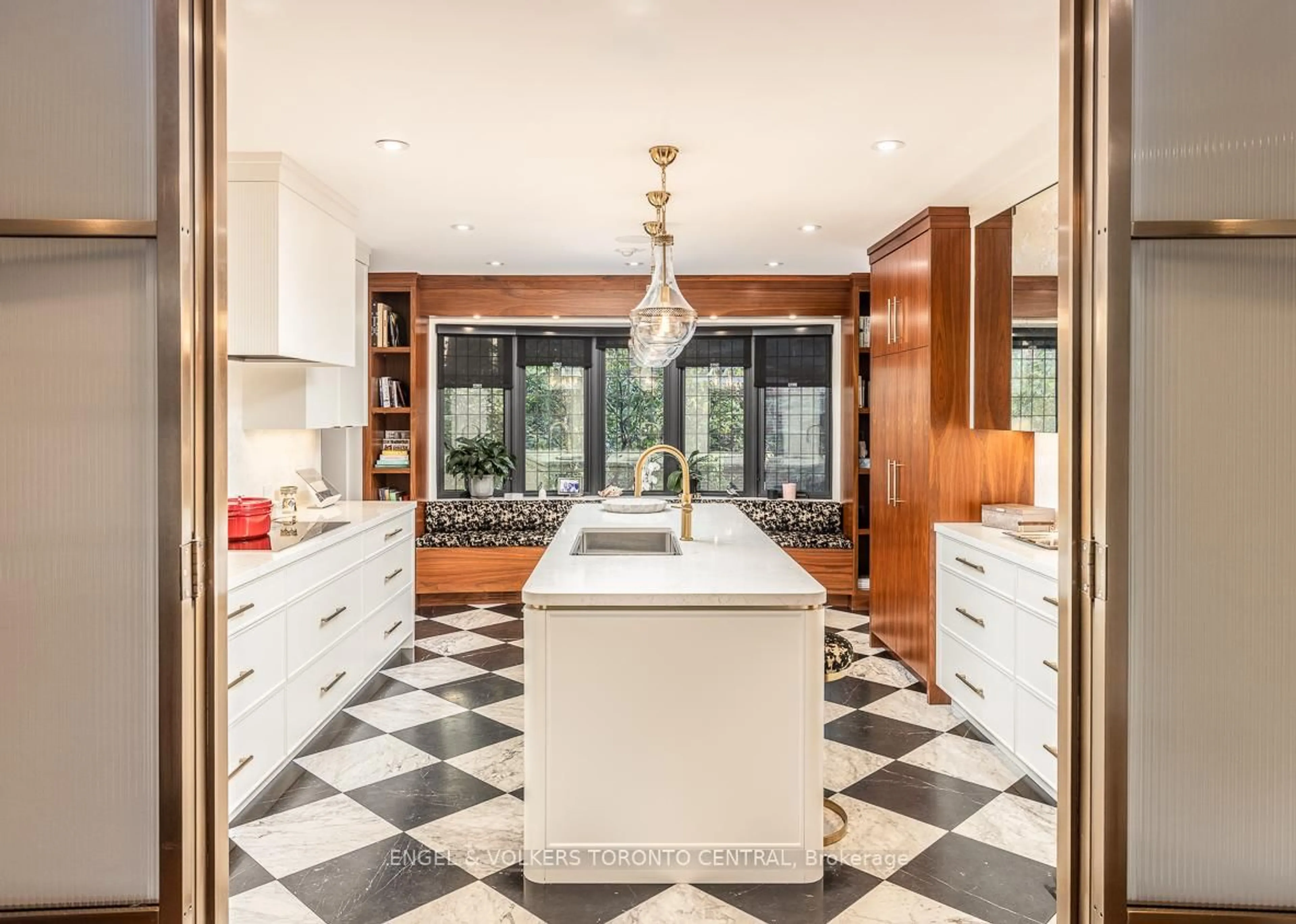 Contemporary kitchen, ceramic/tile floor for 1 Bryce Ave, Toronto Ontario M4V 2B3