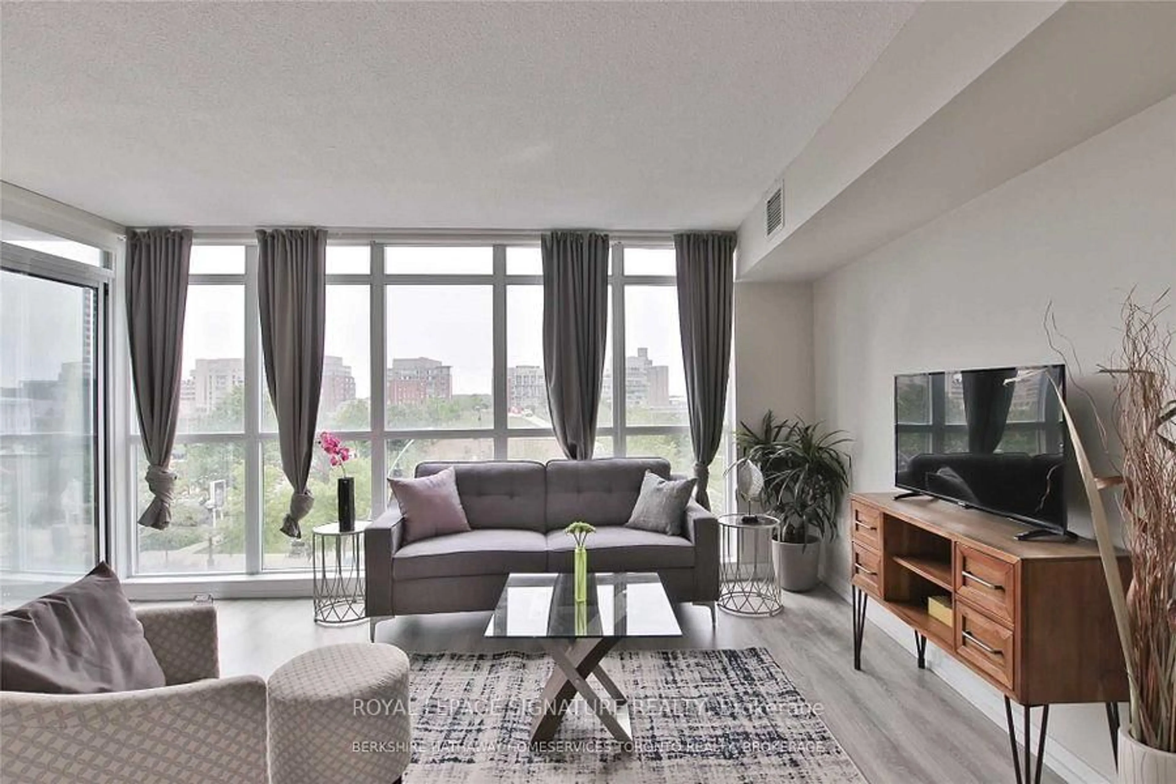 Living room with furniture, unknown for 151 Dan Leckie Way #357, Toronto Ontario M5V 4B2