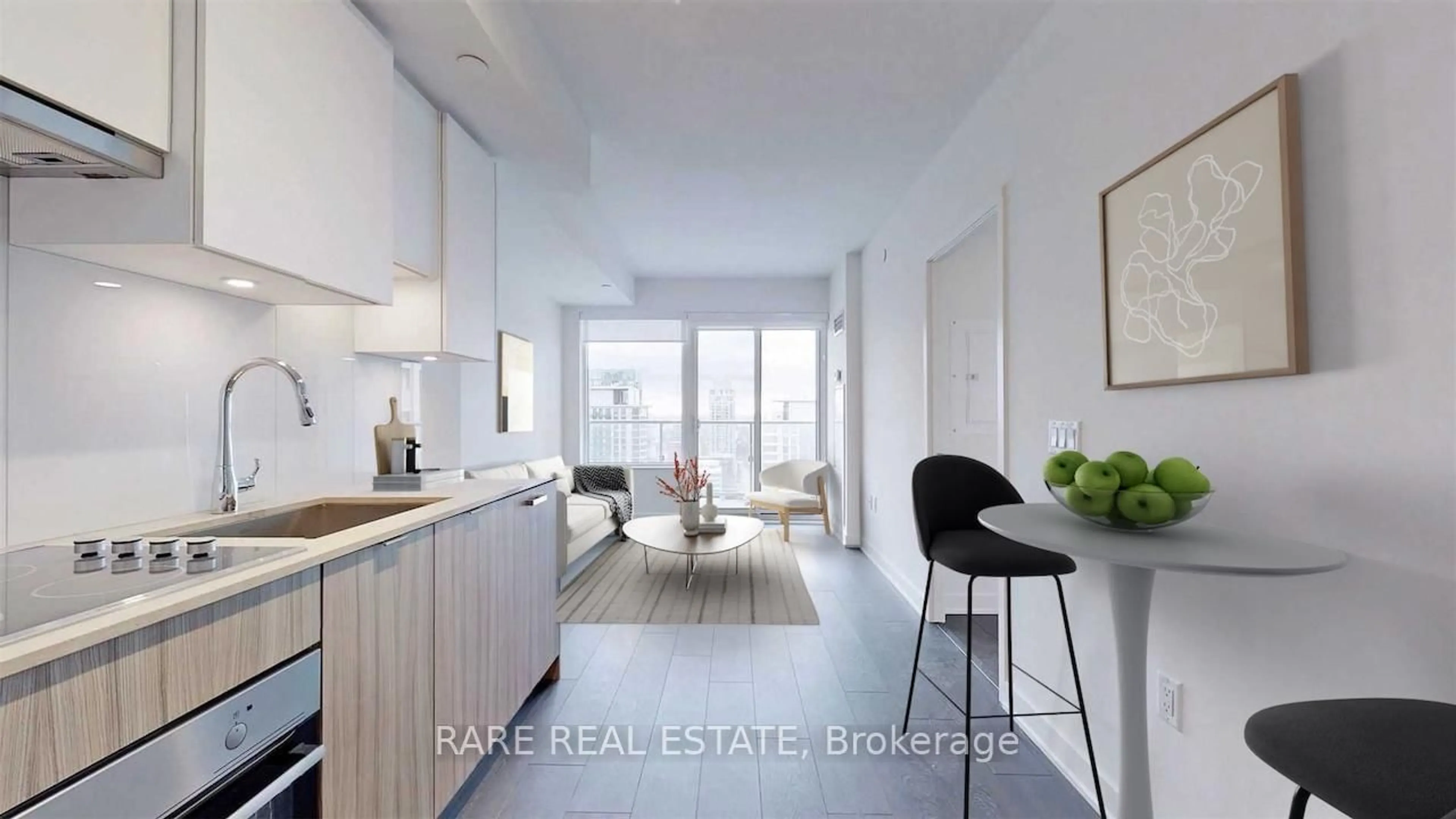 Open concept kitchen, unknown for 195 Redpath Ave #3411, Toronto Ontario M4P 0E4