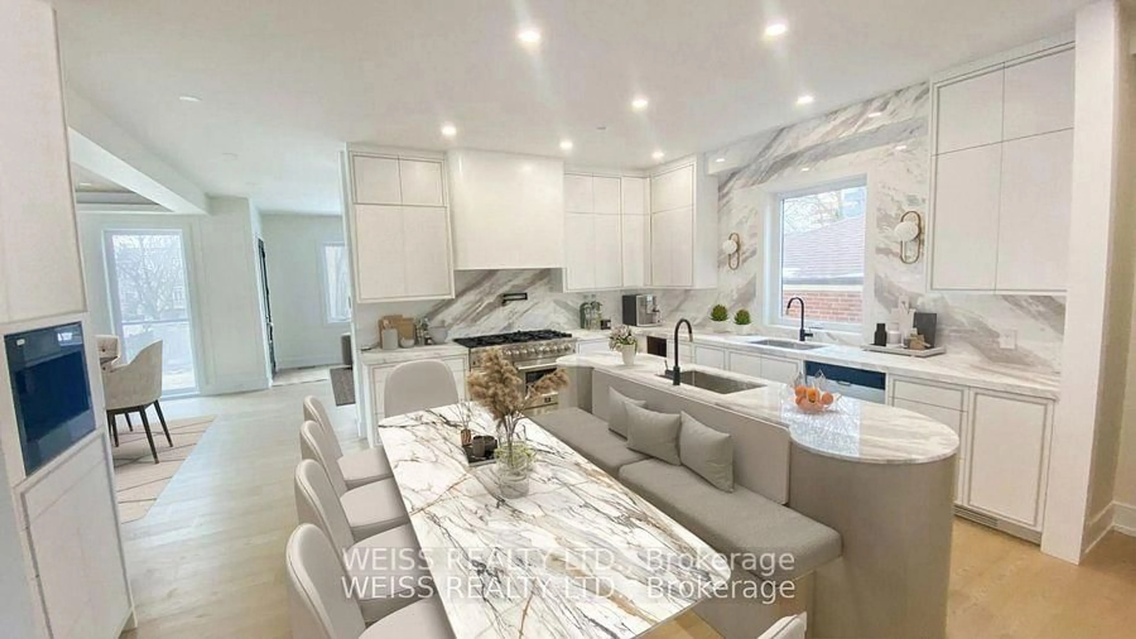 Contemporary kitchen, ceramic/tile floor for 137 Bannockburn Ave, Toronto Ontario M5M 2N4