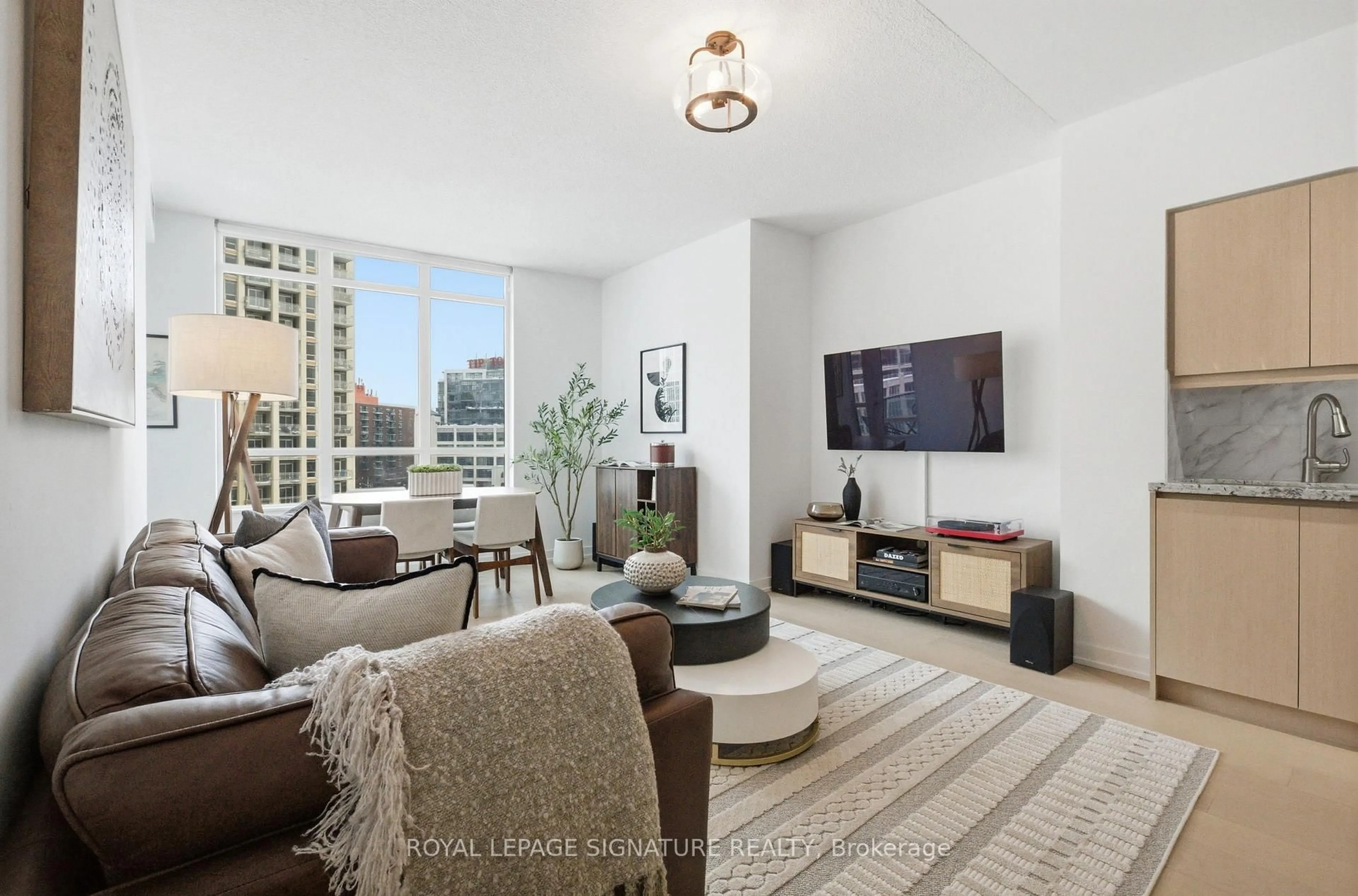 Living room with furniture, unknown for 215 Fort York Blvd #702, Toronto Ontario M5V 4A2