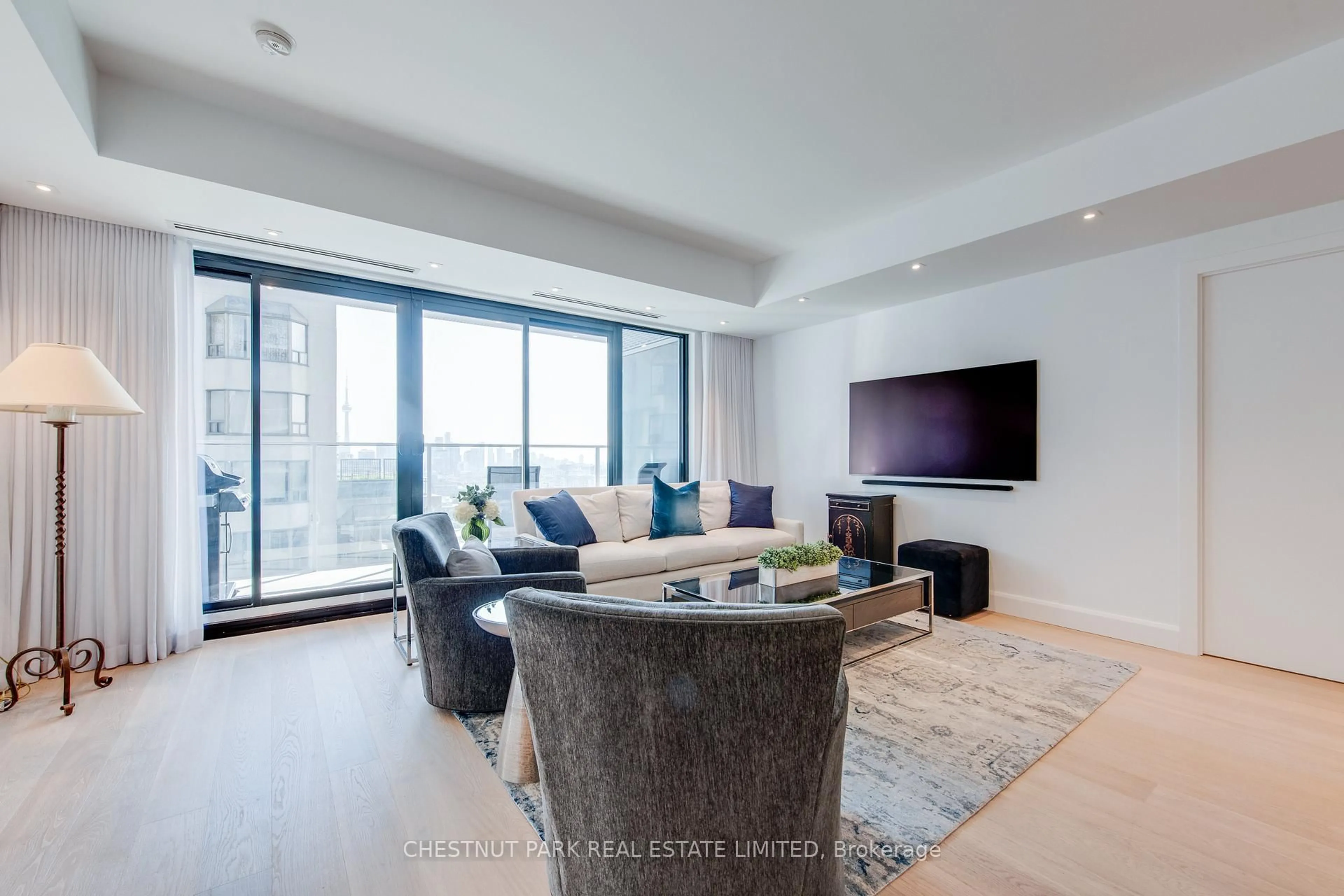 Living room with furniture, unknown for 200 Cumberland St #2703, Toronto Ontario M5R 0B7