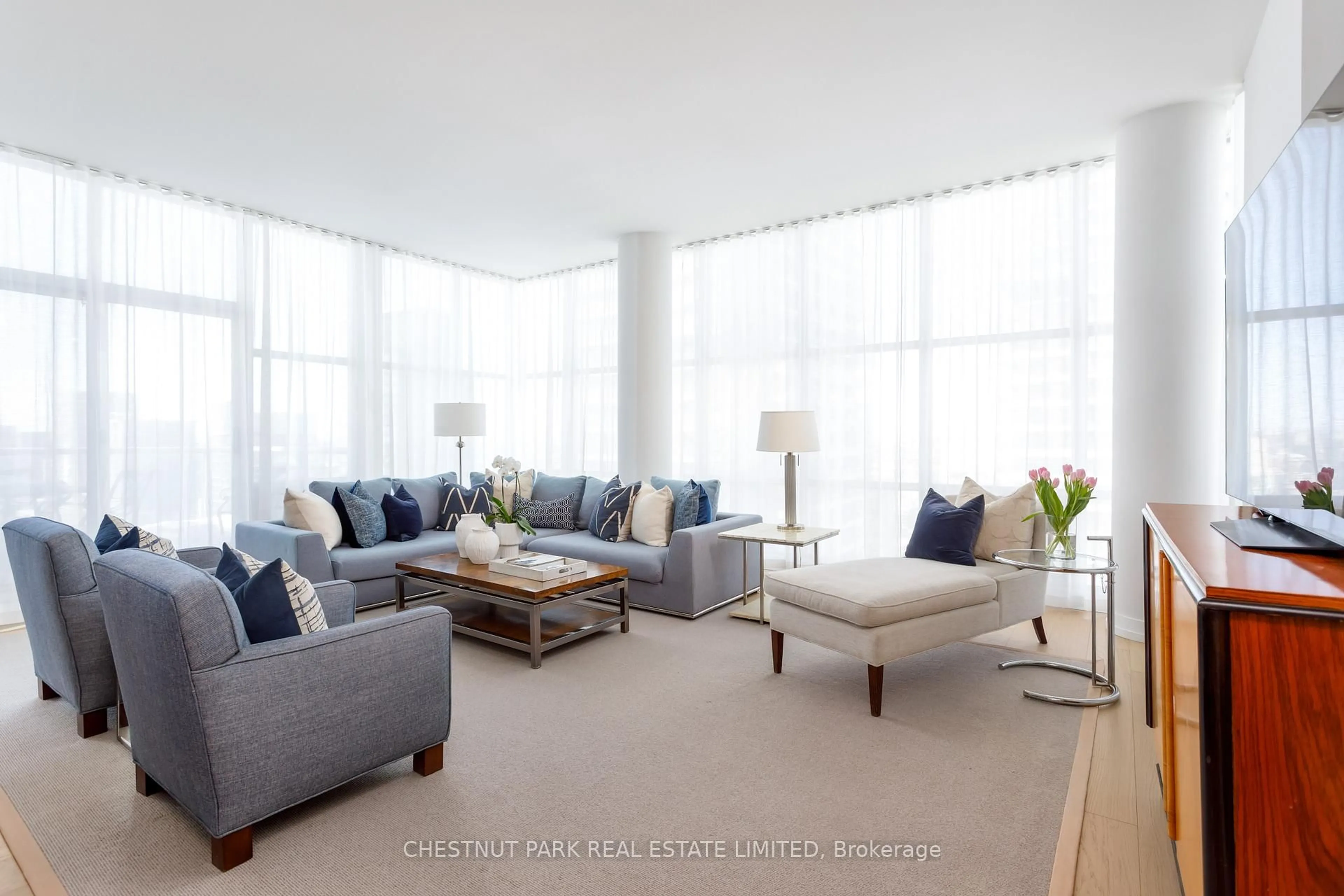 Living room with furniture, unknown for 10 Navy Wharf Crt #Ph01, Toronto Ontario M5V 3V2