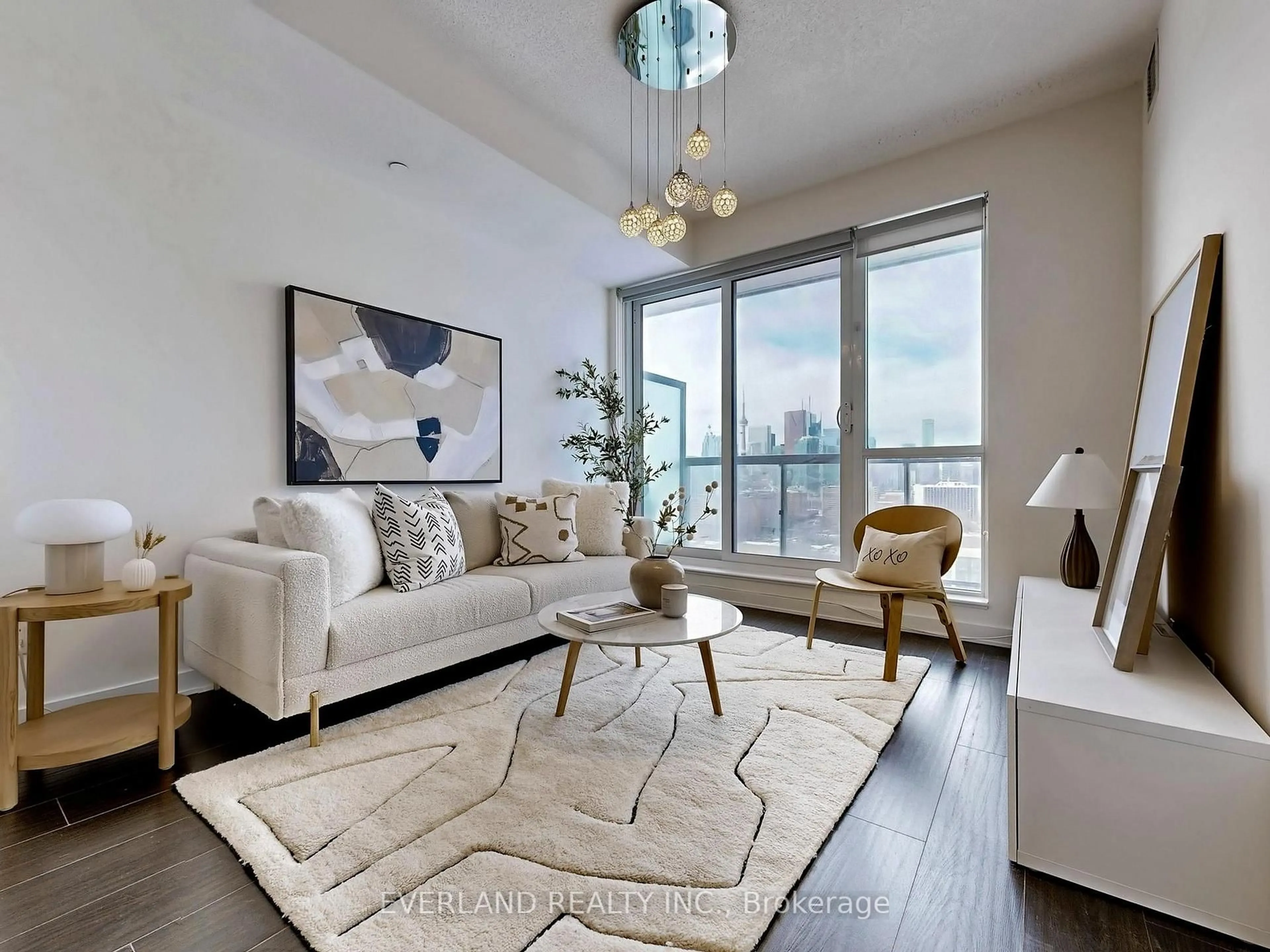 Living room with furniture, unknown for 55 Regent Park Blvd #2108, Toronto Ontario M5A 0C2