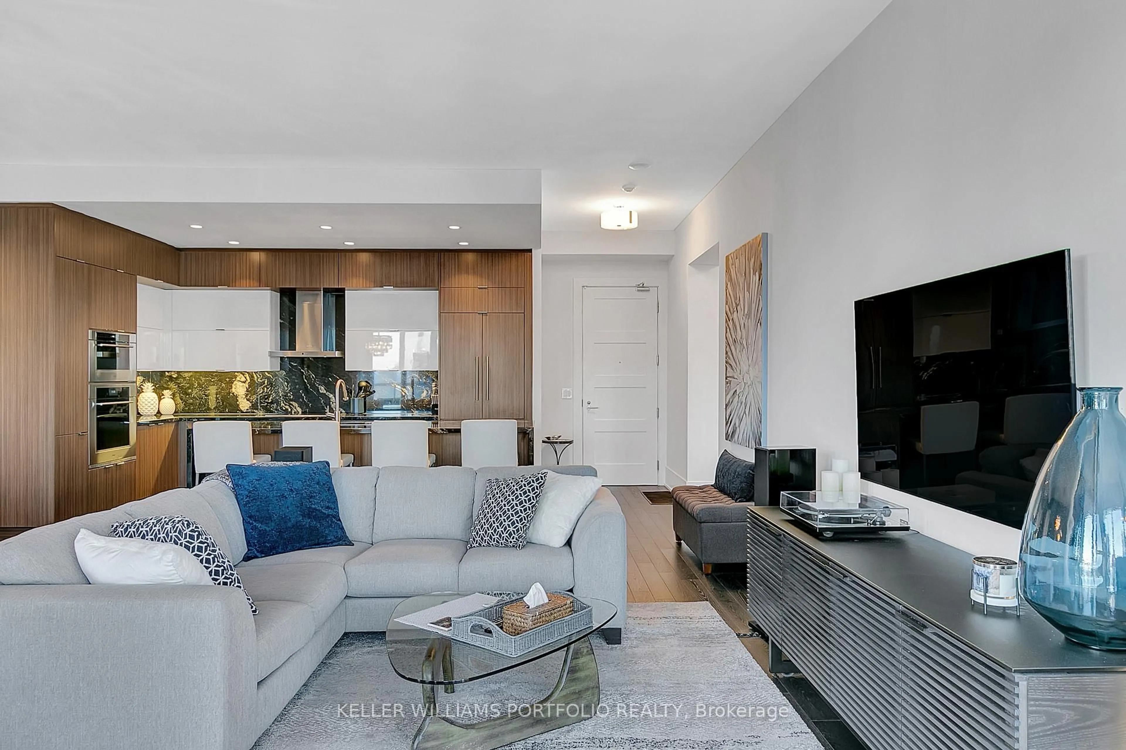 Living room with furniture, unknown for 300 Front St #4403, Toronto Ontario M5V 0E9