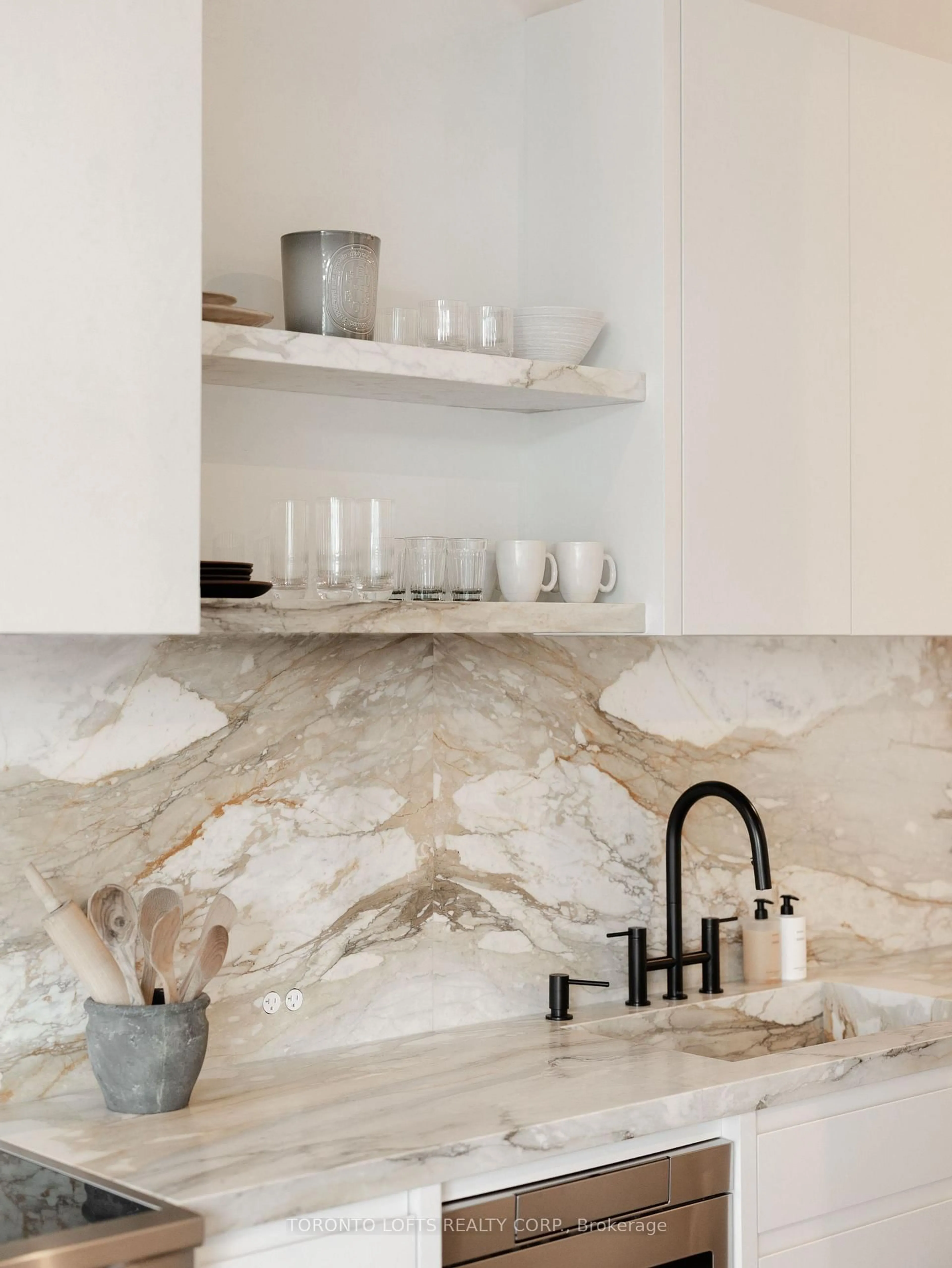 Contemporary kitchen, ceramic/tile floor for 637 Lake Shore Blvd #318, Toronto Ontario M5V 3J6