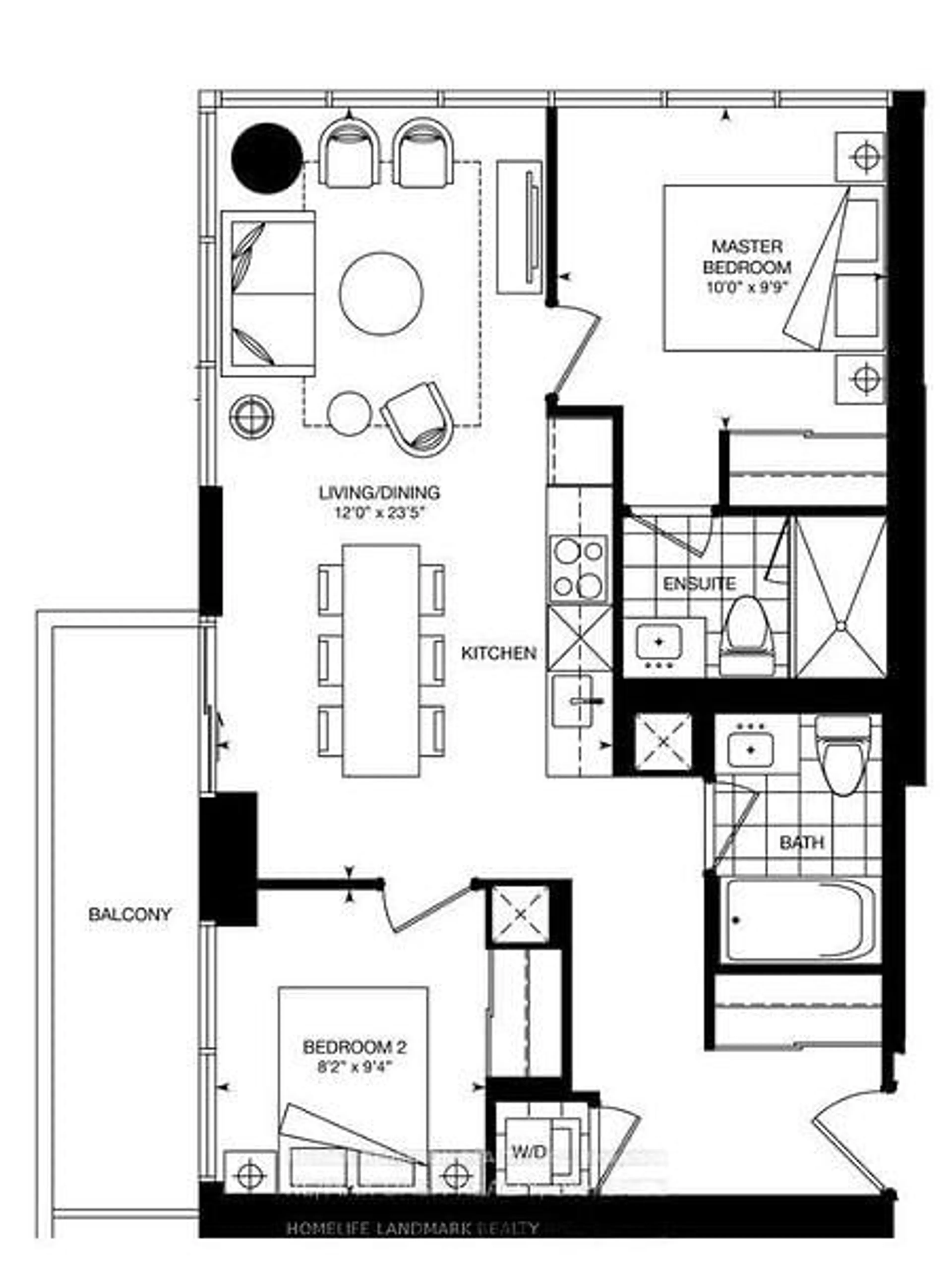 Floor plan for 395 Bloor St #1805, Toronto Ontario M4W 1H7