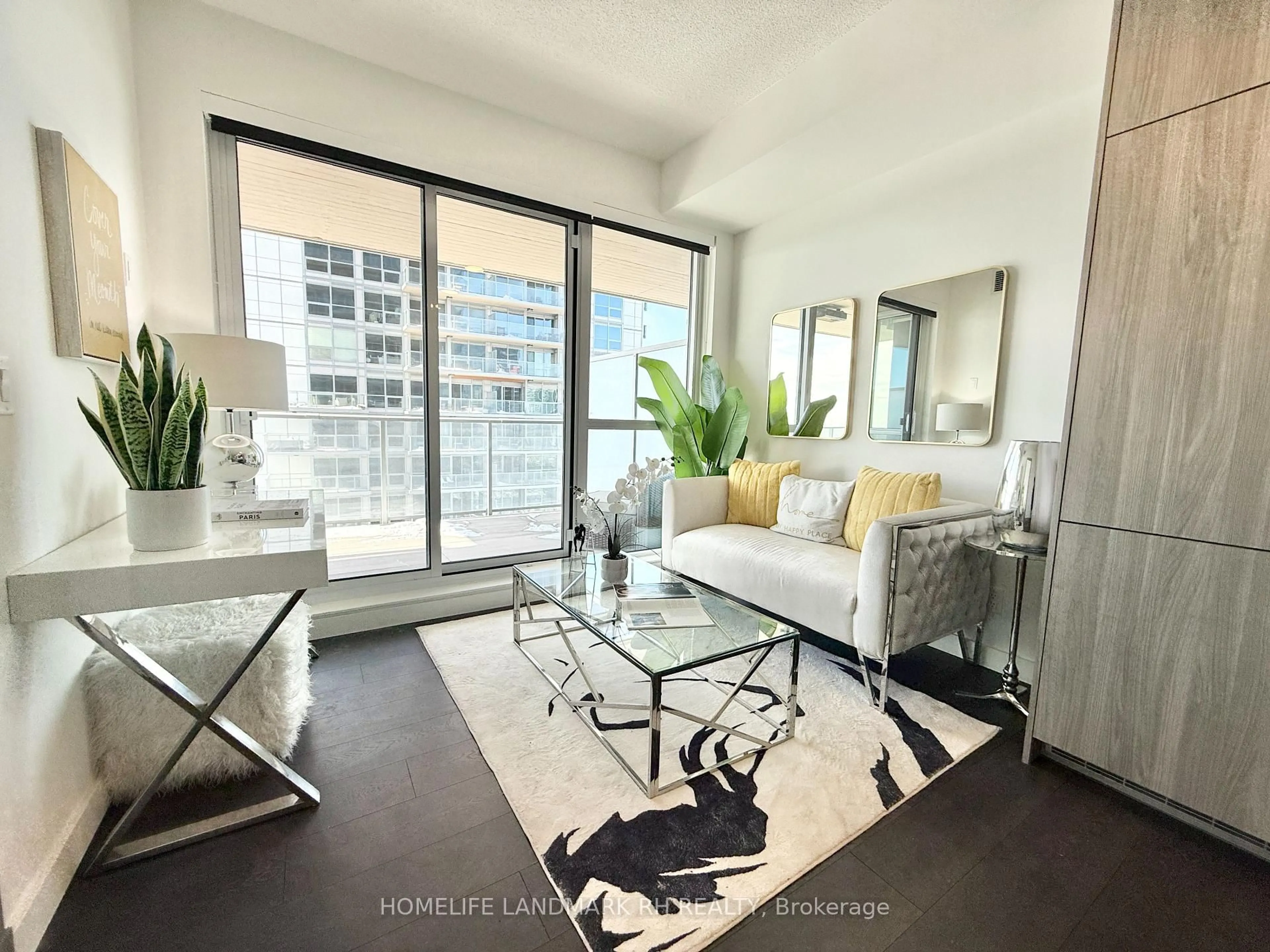 Living room with furniture, unknown for 27 McMahon Dr #1507, Toronto Ontario M2K 0J2