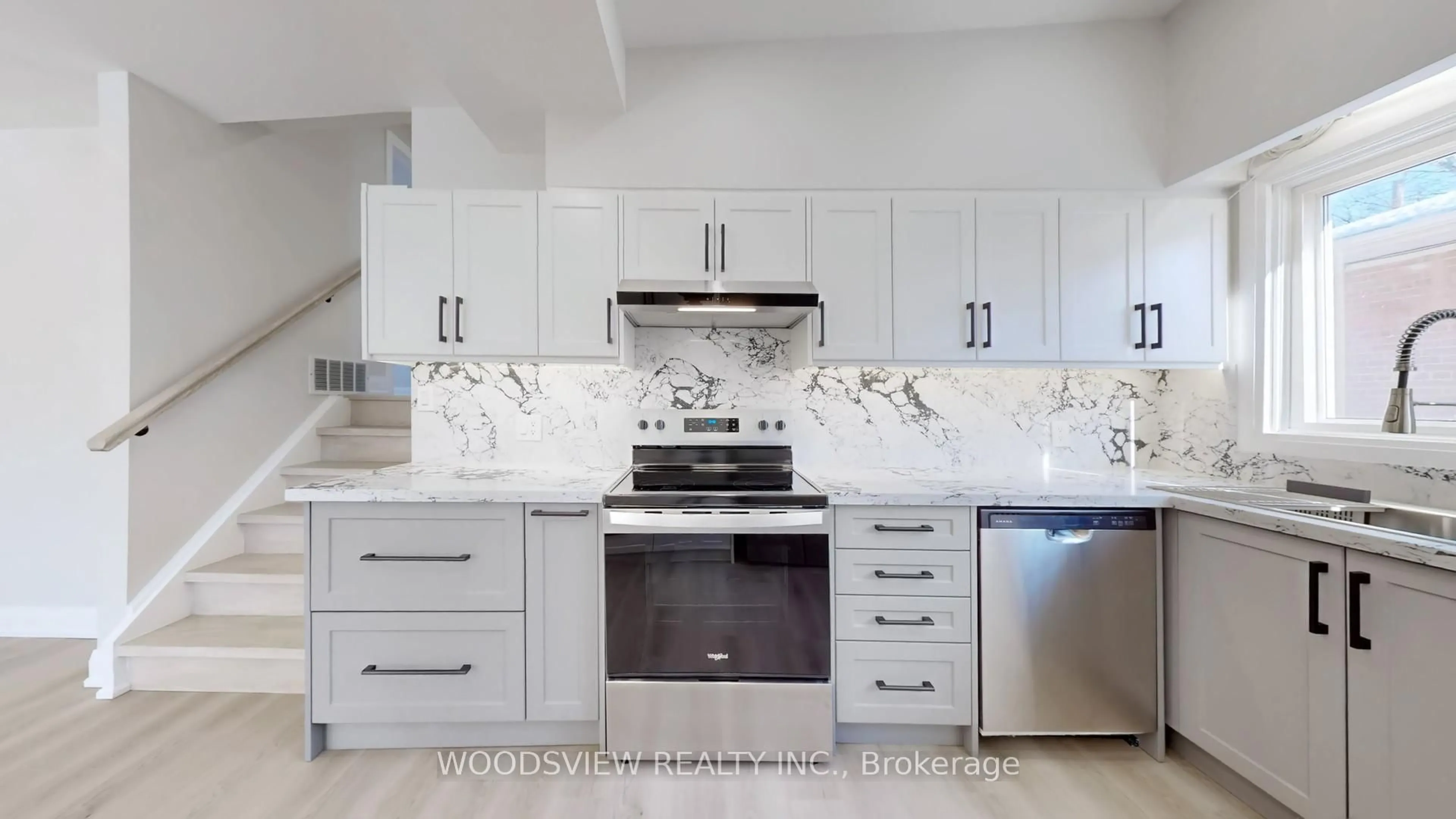Contemporary kitchen, ceramic/tile floor for 56 Niantic Cres, Toronto Ontario M3A 2H7