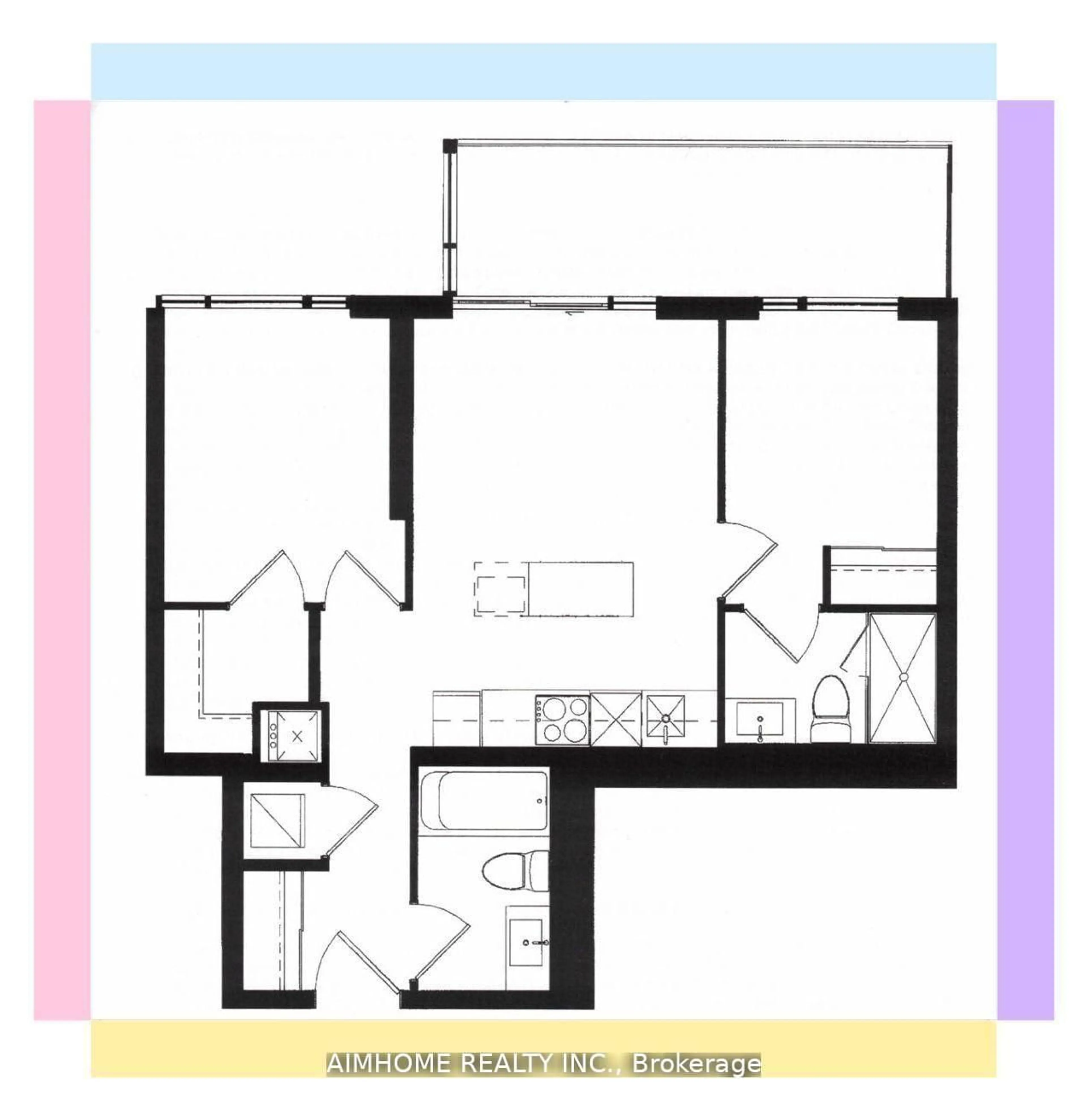 Floor plan for 8 TIPPETT Rd #1017, Toronto Ontario M3H 0E7