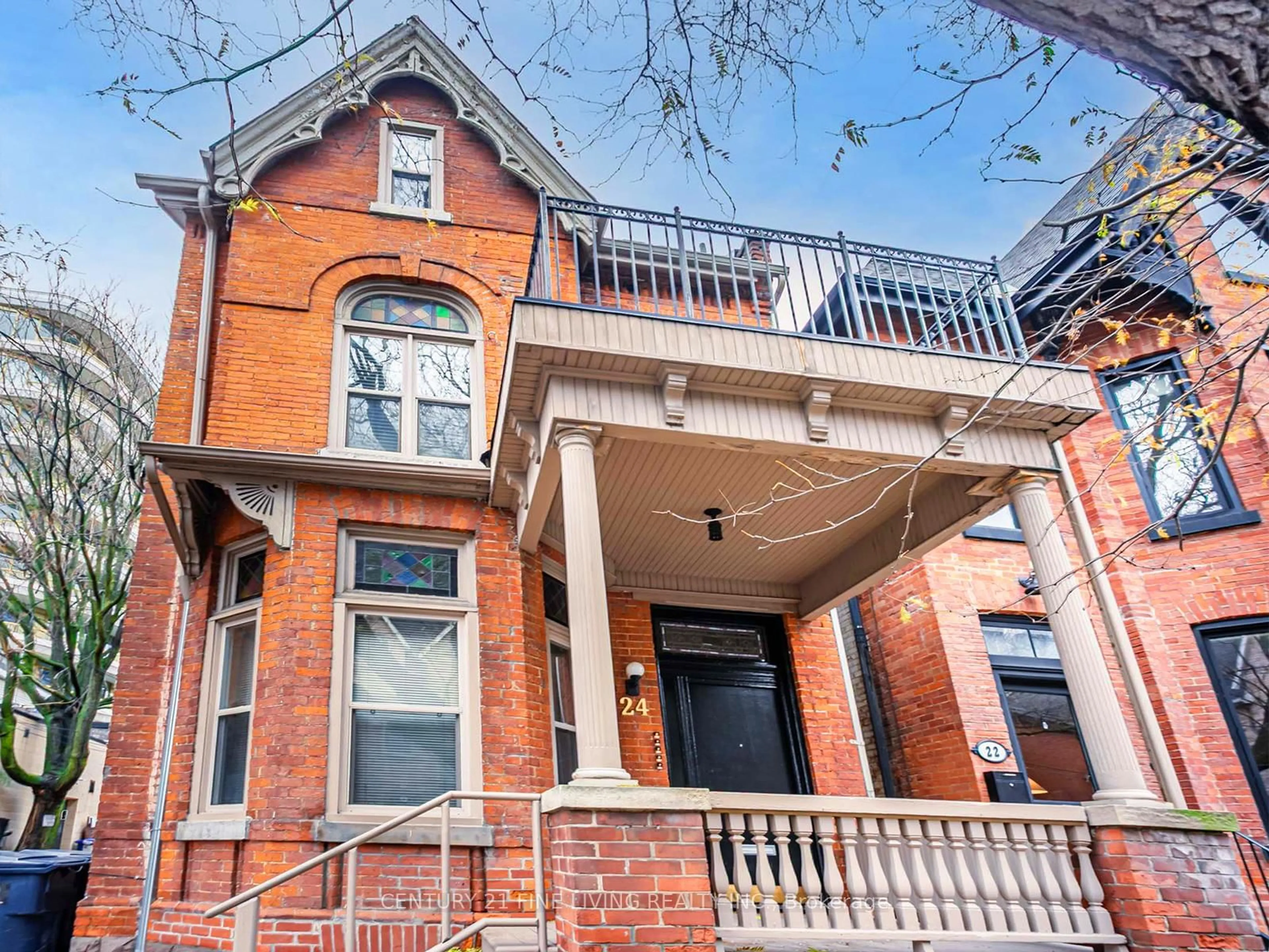 Home with brick exterior material, street for 24 Webster Ave, Toronto Ontario M5R 1N7