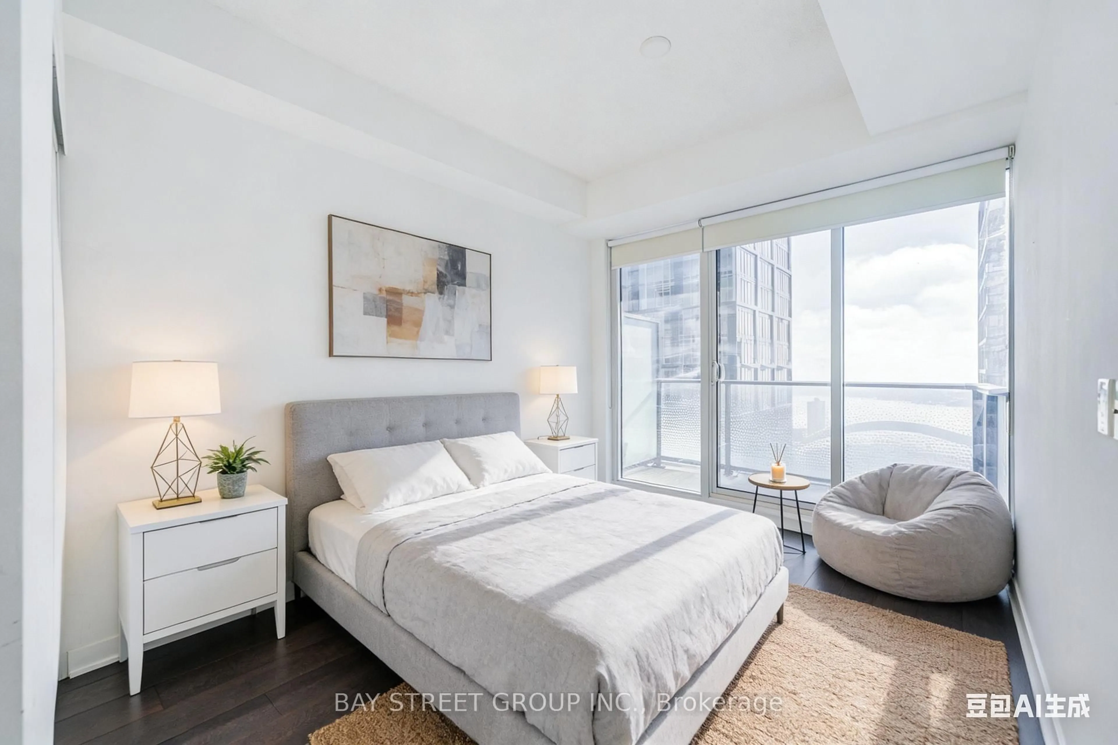 Bedroom with bed, unknown for 125 Blue Jays Way #4801, Toronto Ontario M5V 0N5