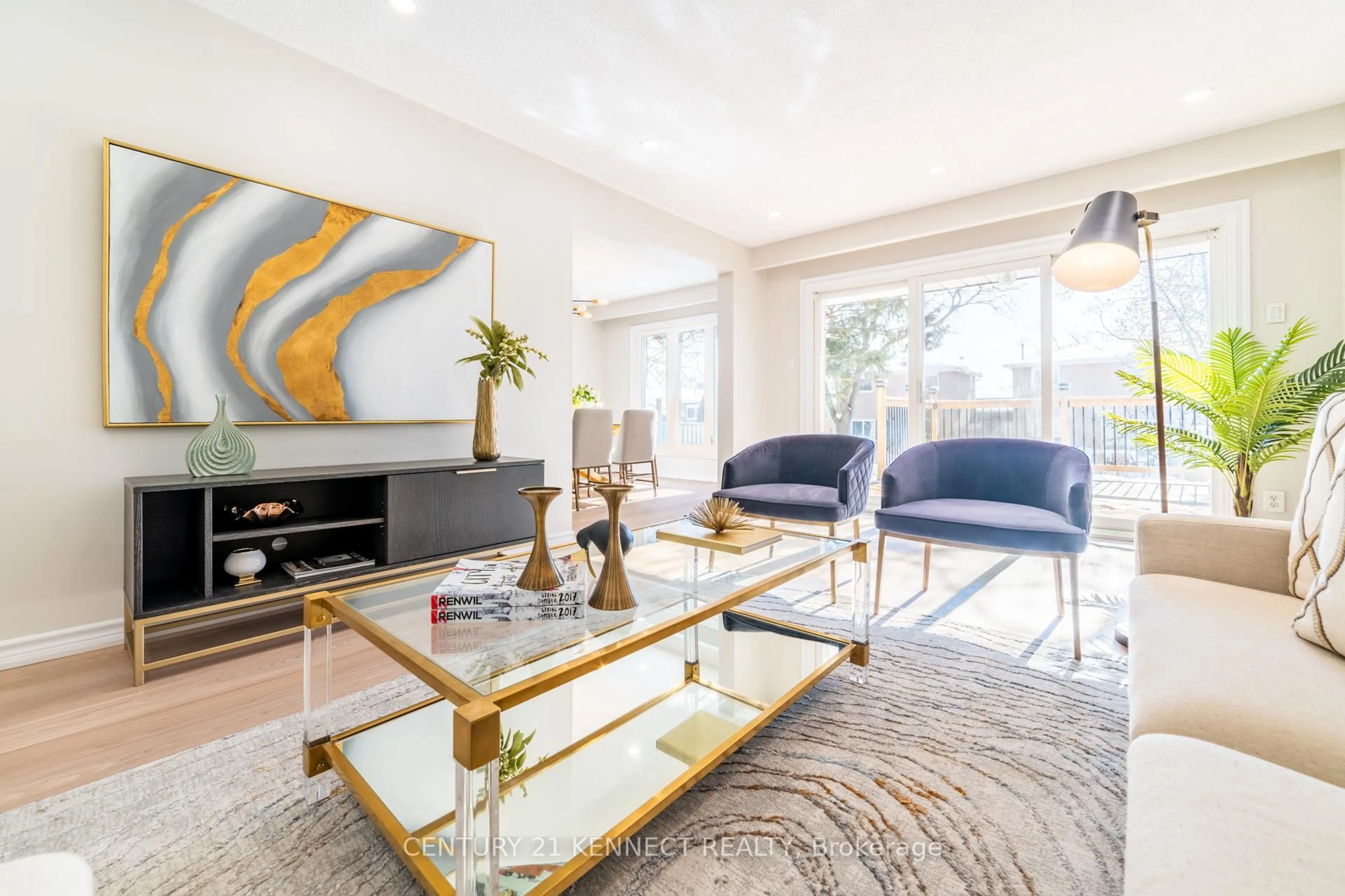 Living room with furniture, unknown for 65 Tanjoe Cres, Toronto Ontario M2M 1P6