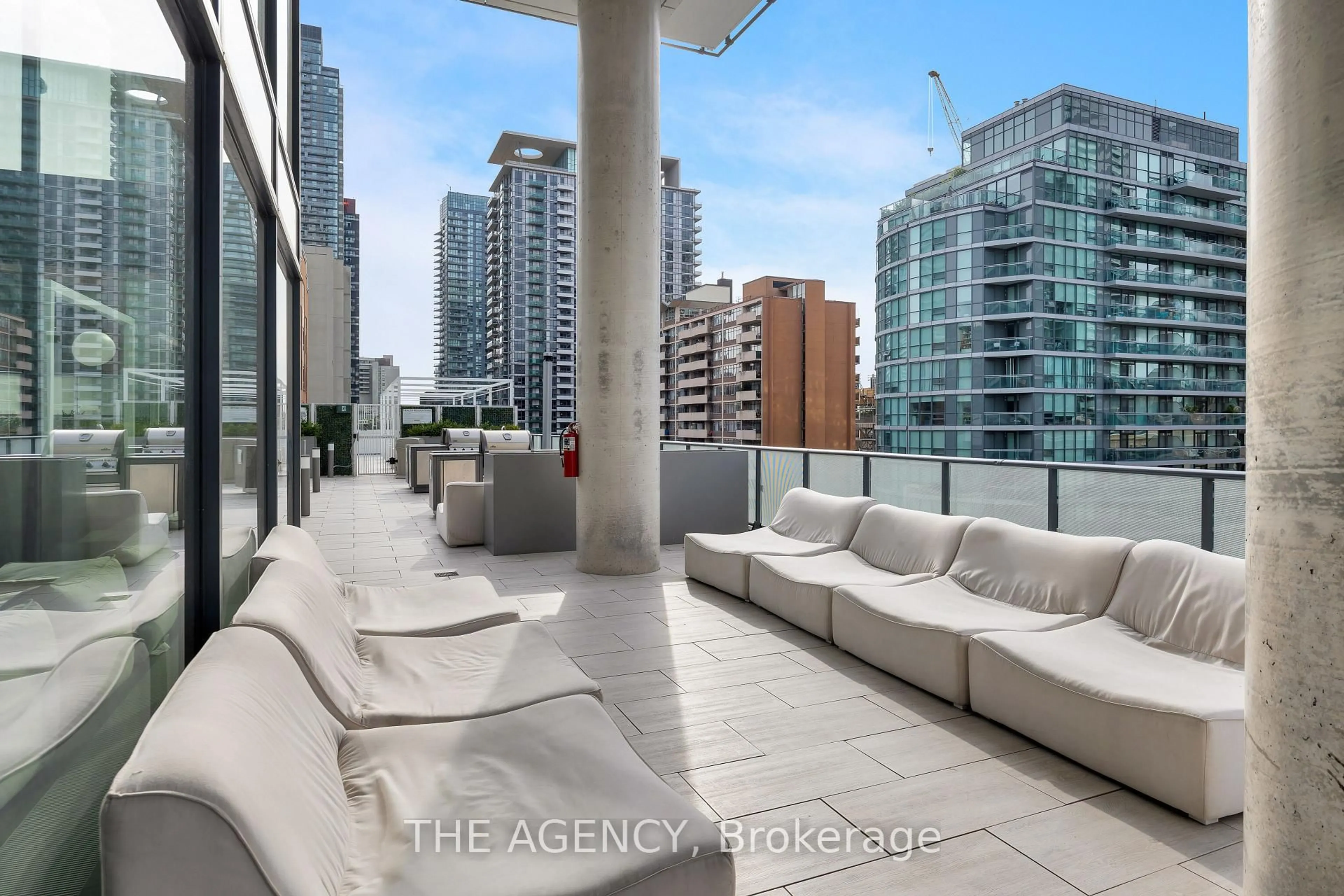Balcony in the apartment, city buildings view from balcony for 161 Roehampton Ave #804, Toronto Ontario M4P 0C8