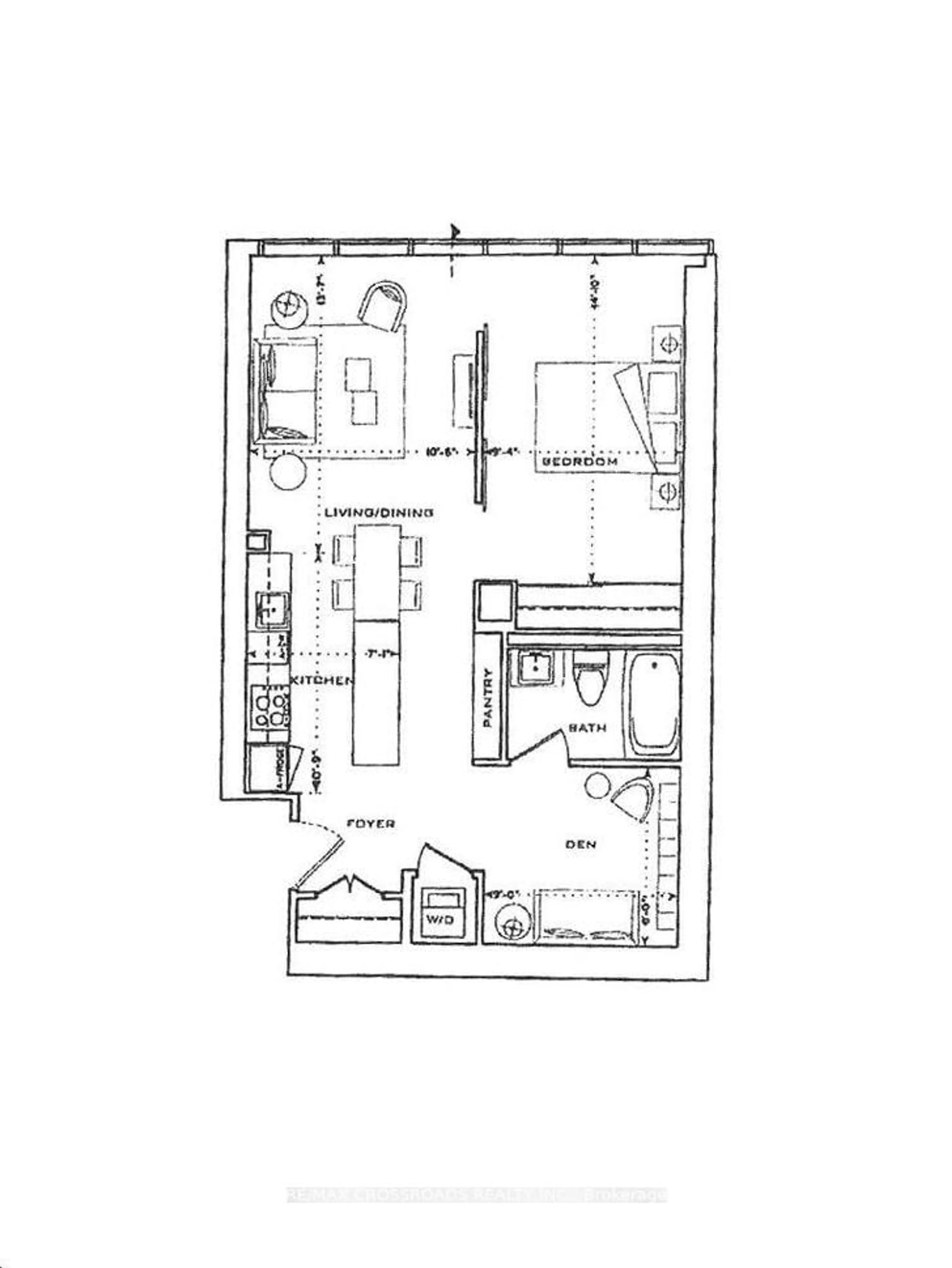 Floor plan for 8 The Esplanade #3206, Toronto Ontario M5E 0A6