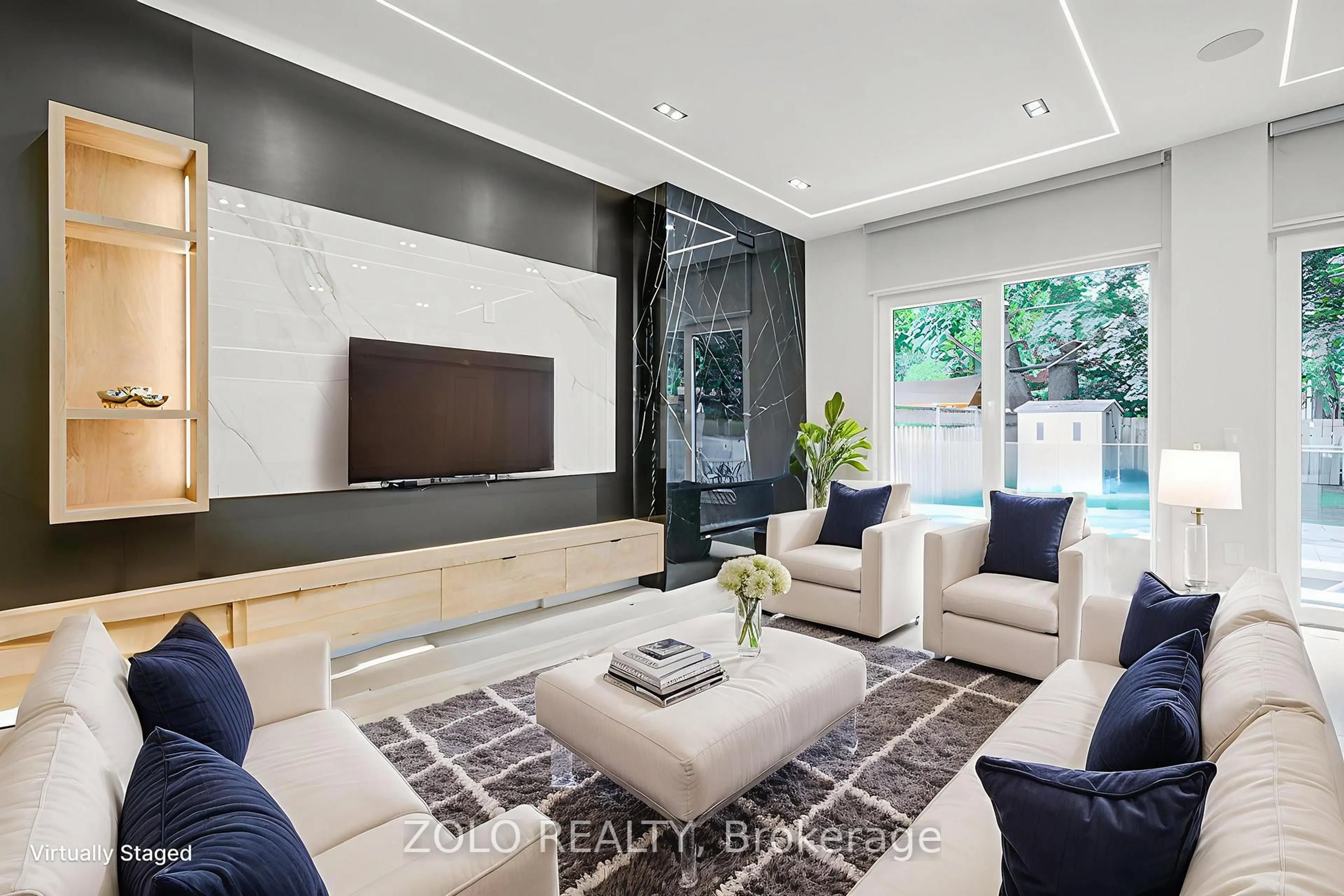 Home theater for 151 Dewbourne Ave, Toronto Ontario M6C 1Z1