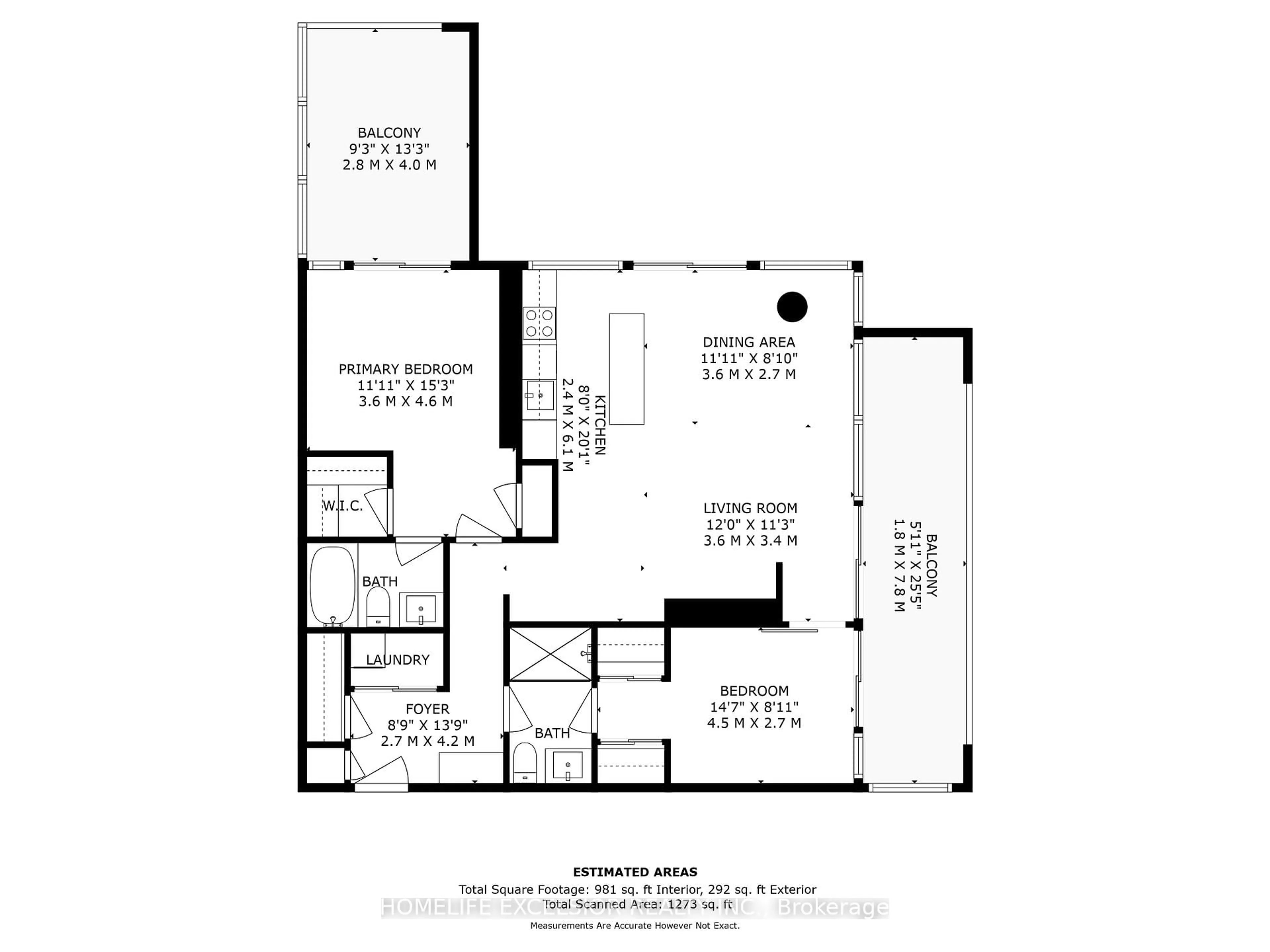 Floor plan for 5 Soudan Ave #716, Toronto Ontario M4S 0B1