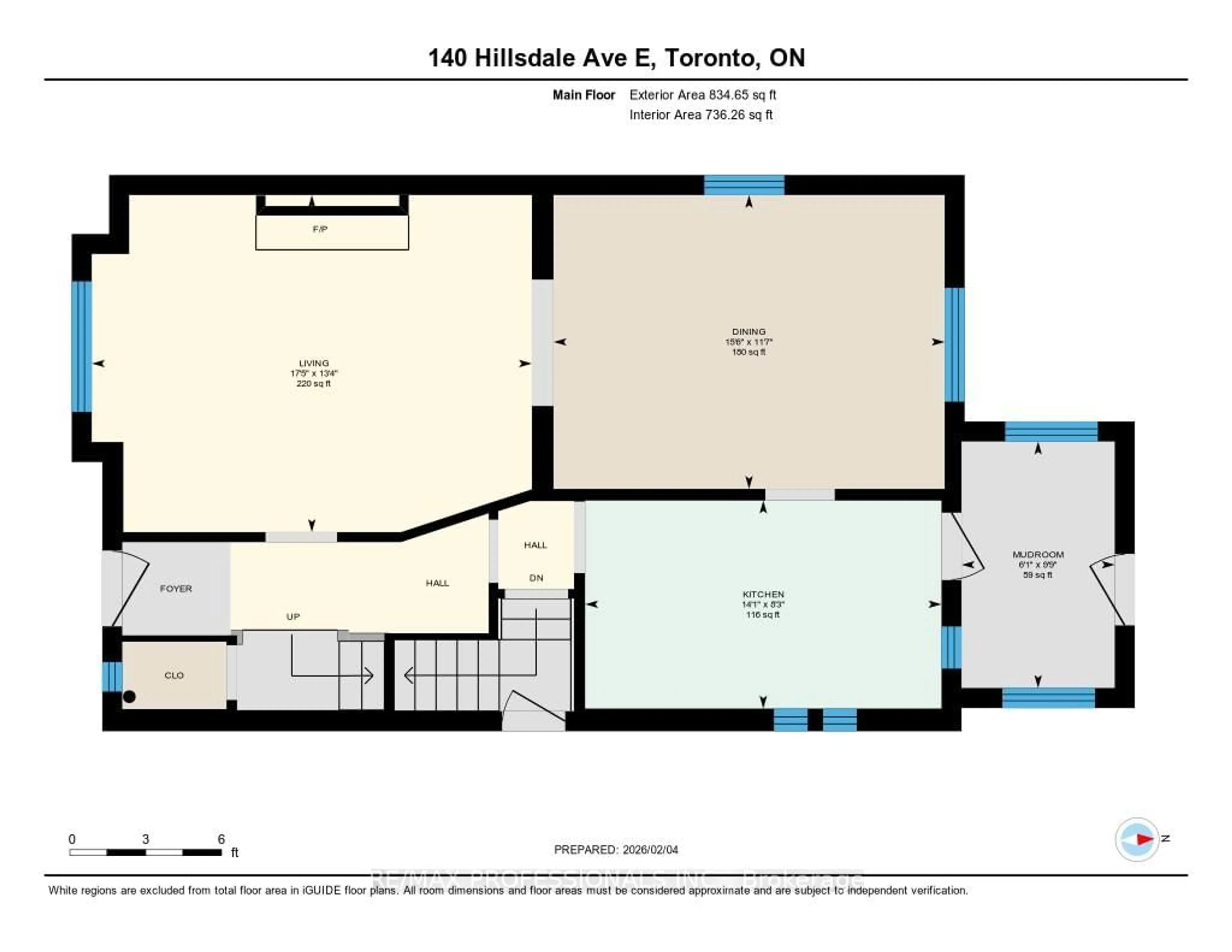 Floor plan for 140 Hillsdale Ave, Toronto Ontario M4S 1T5