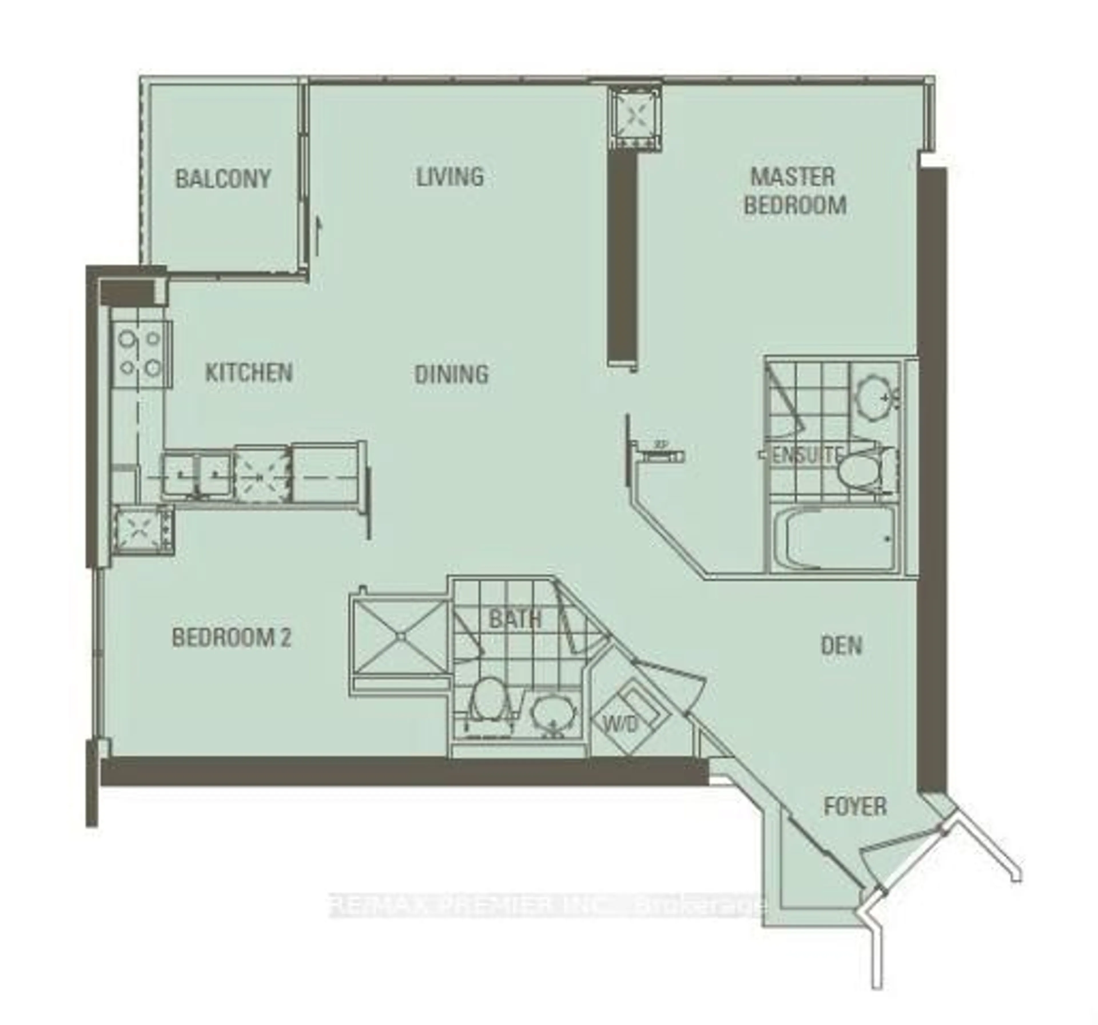 Floor plan for 12 Yonge St #414, Toronto Ontario M5E 1Z9