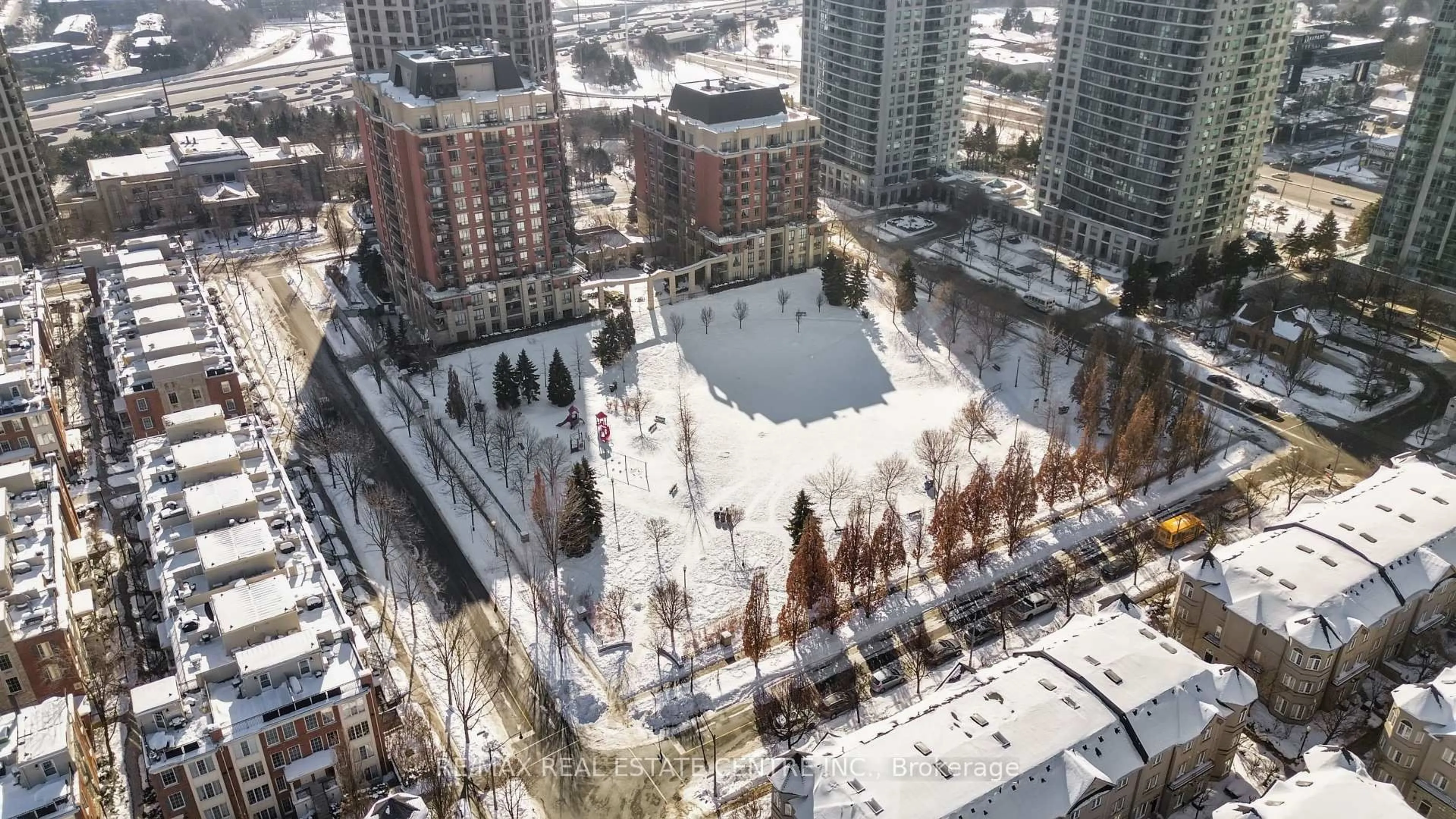 A pic from outside/outdoor area/front of a property/back of a property/a pic from drone, city buildings view from balcony for 30 Harrison Garden Blvd #1605, Toronto Ontario M2N 7A9