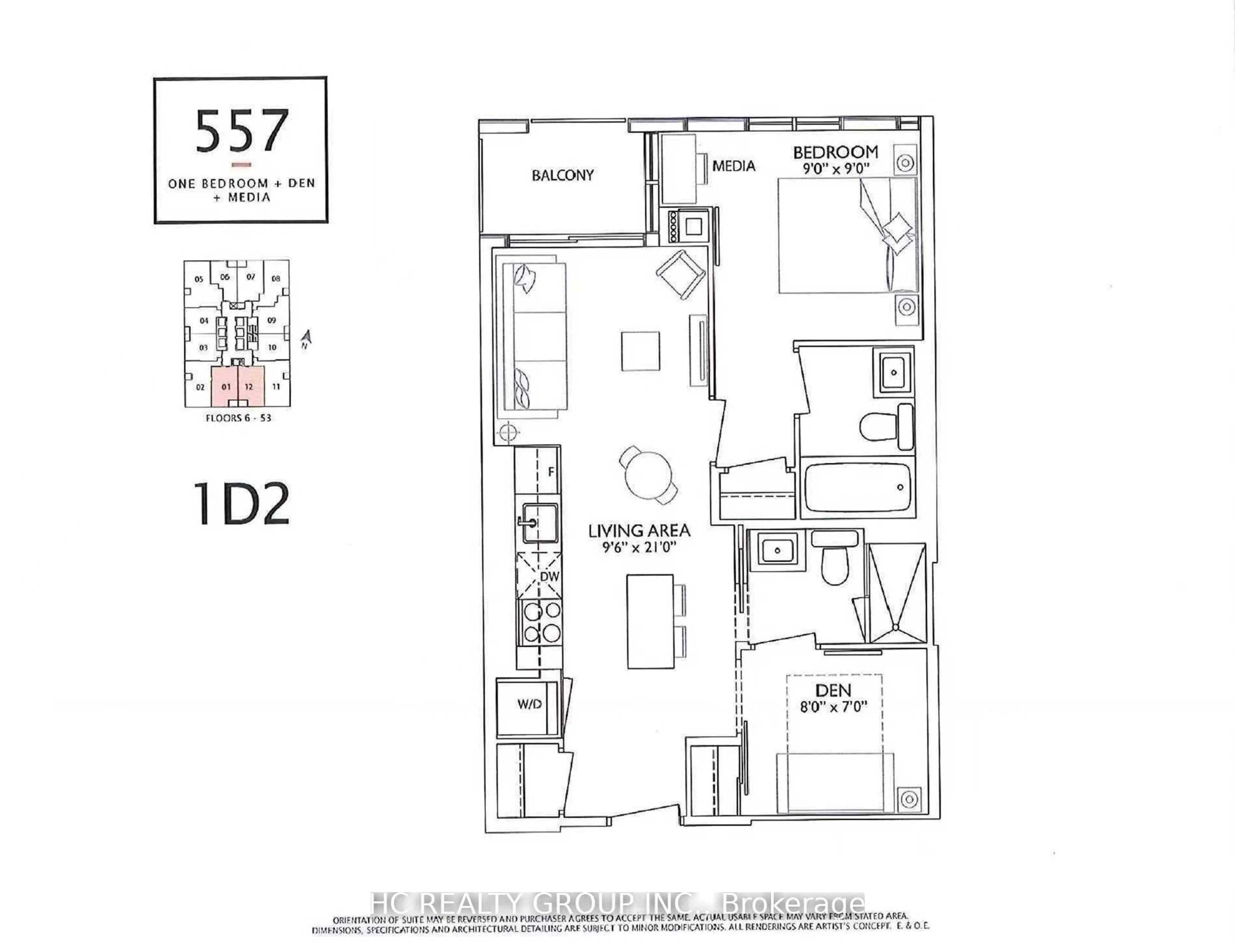 Floor plan for 1 Yorkville Ave #4812, Toronto Ontario M4W 0B1