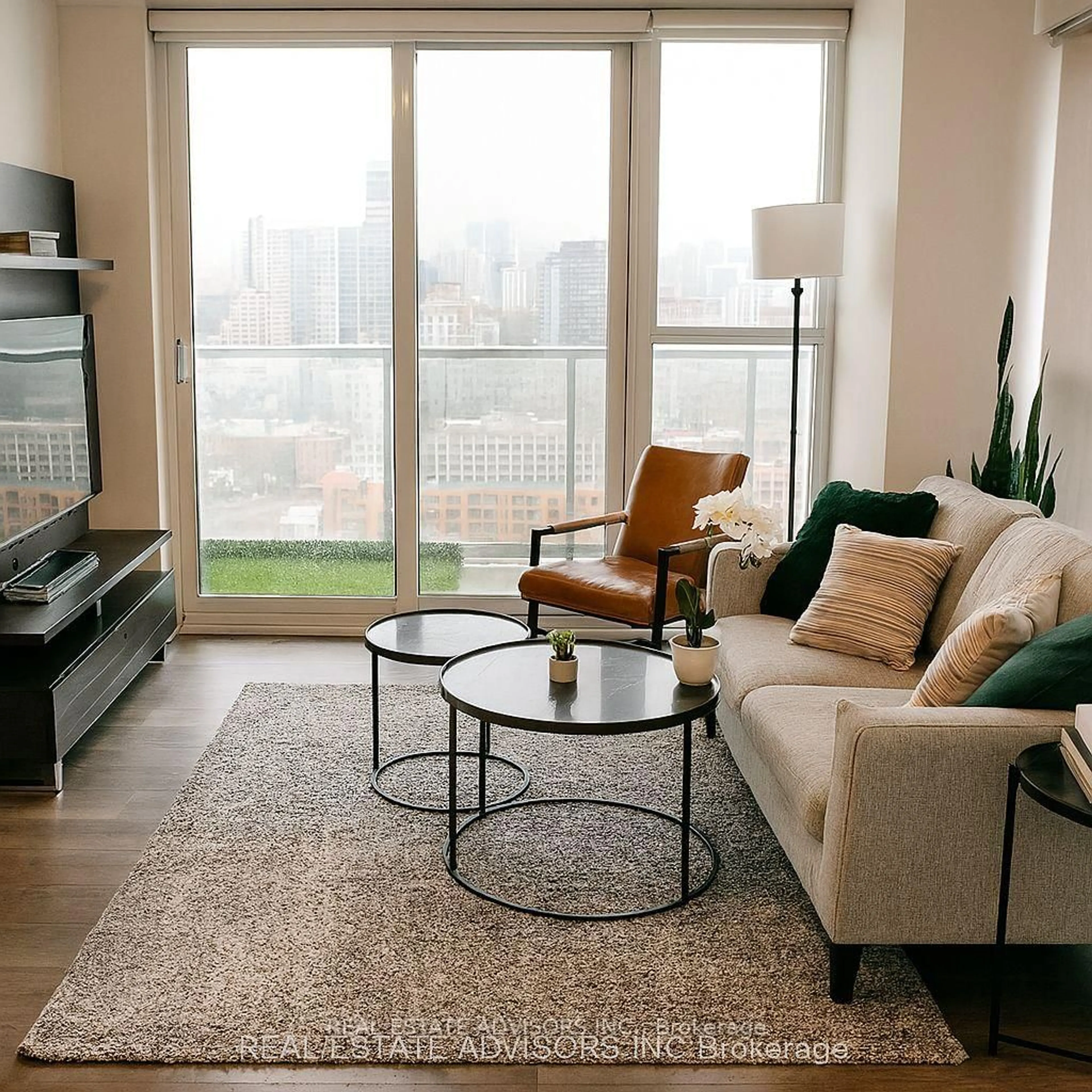 Living room with furniture, unknown for 15 Lower Jarvis St #1812, Toronto Ontario M5E 0C4