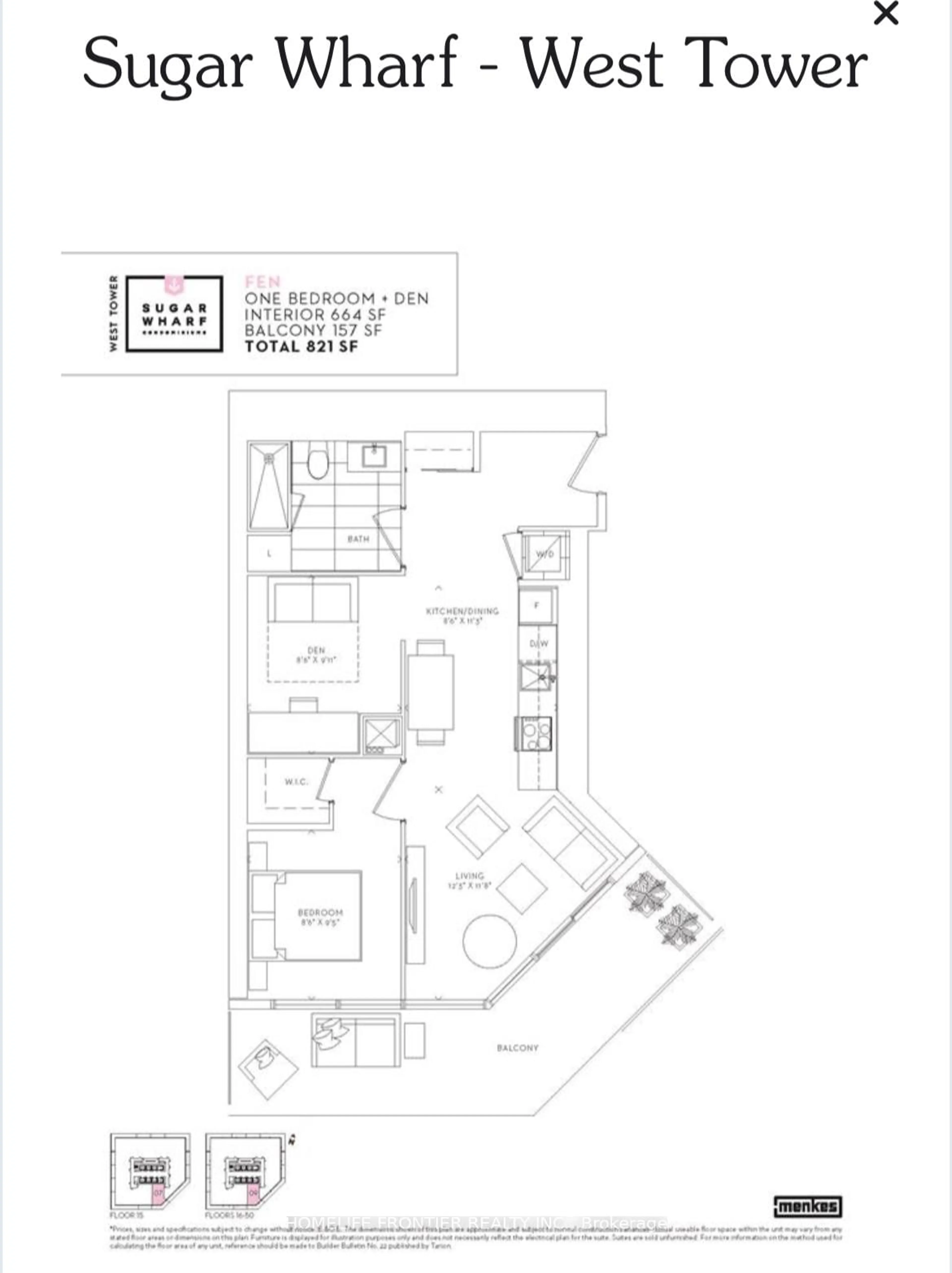 Floor plan for 55 Cooper St #4309, Toronto Ontario M5E 0G1